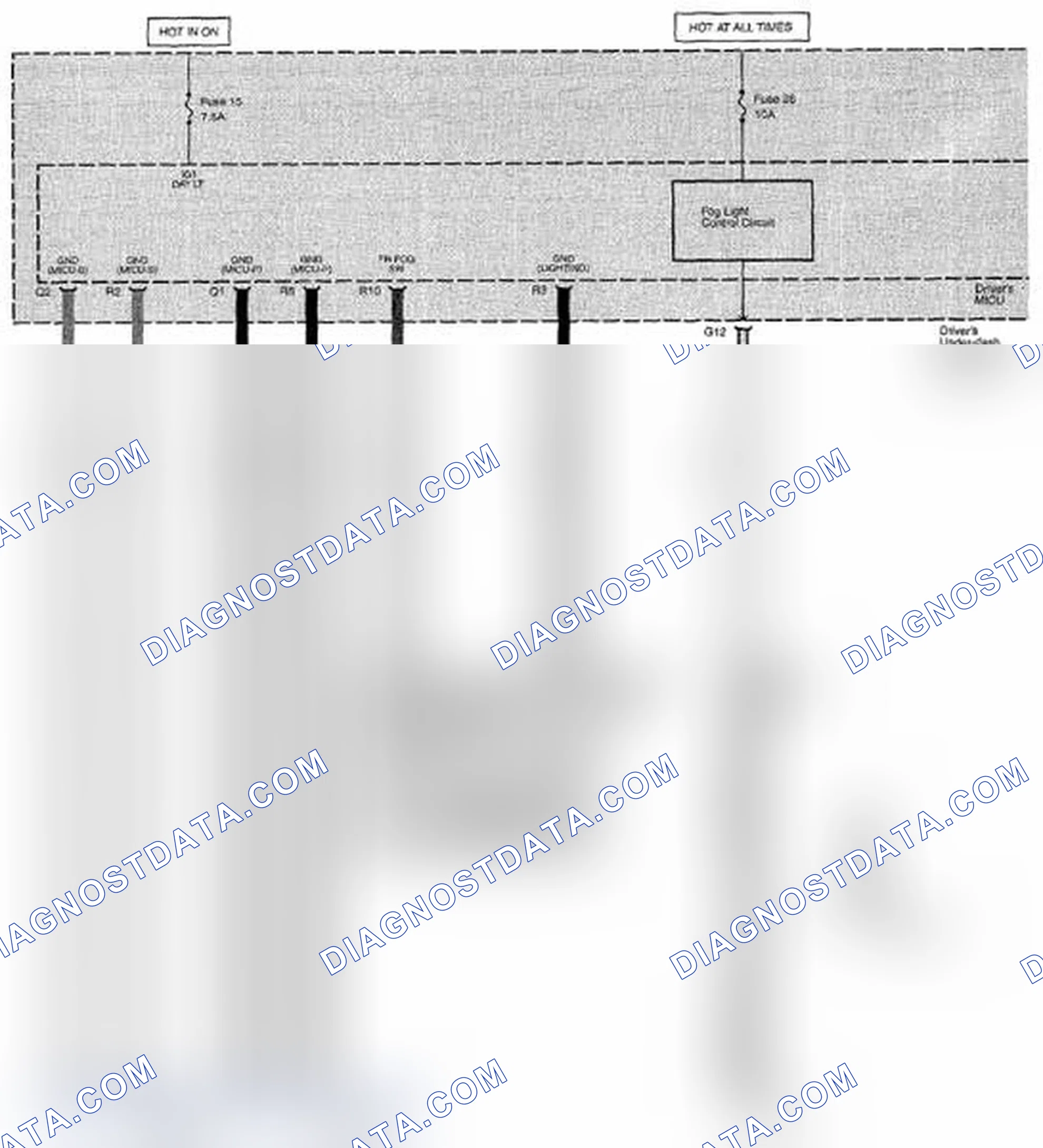Scheme 238: Fog Lights Circuit Diagram (Page 110-11)