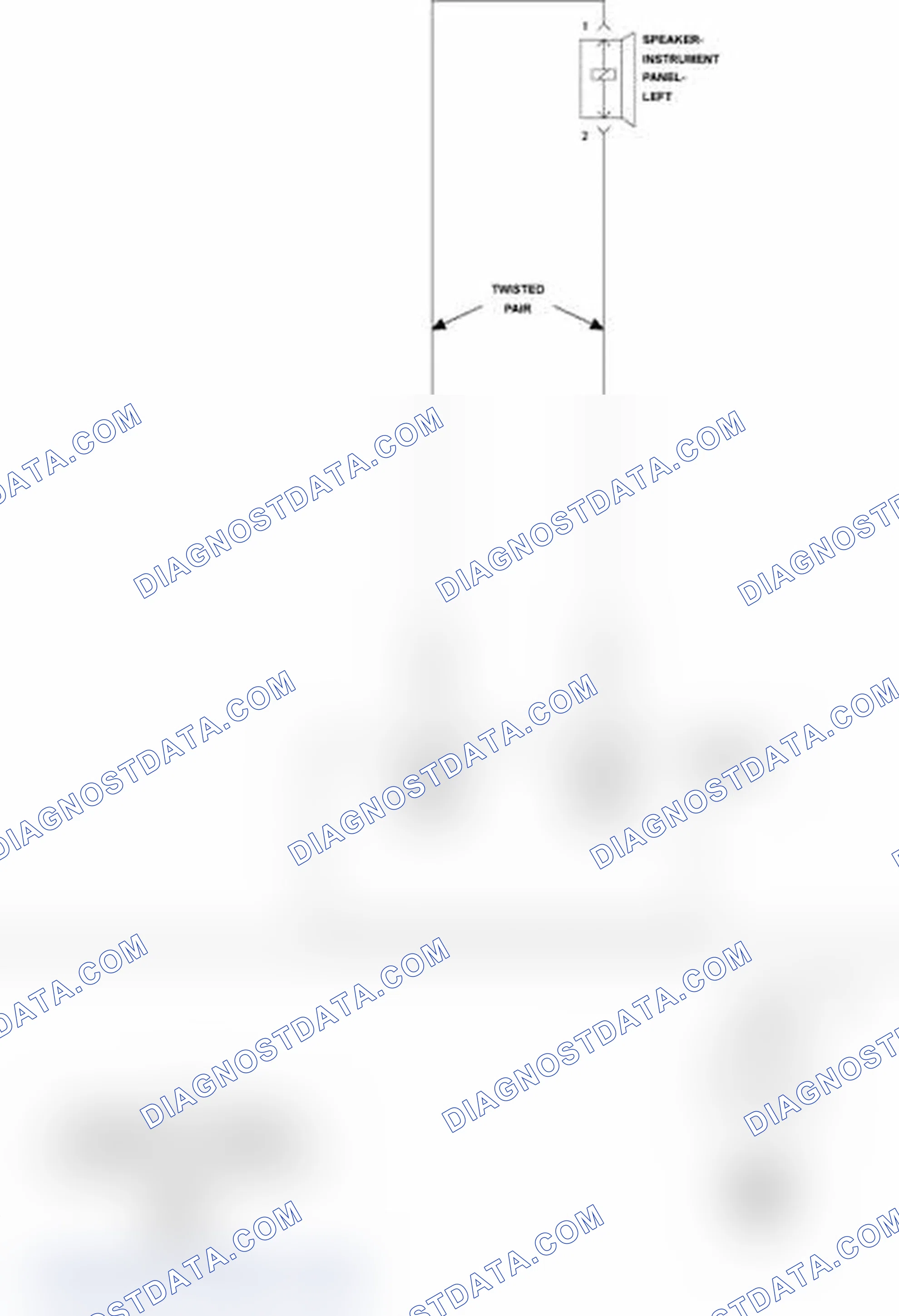 Scheme 29: B1463-CHANNEL 1 AUDIO SPEAKER OUTPUT CIRCUIT OPEN