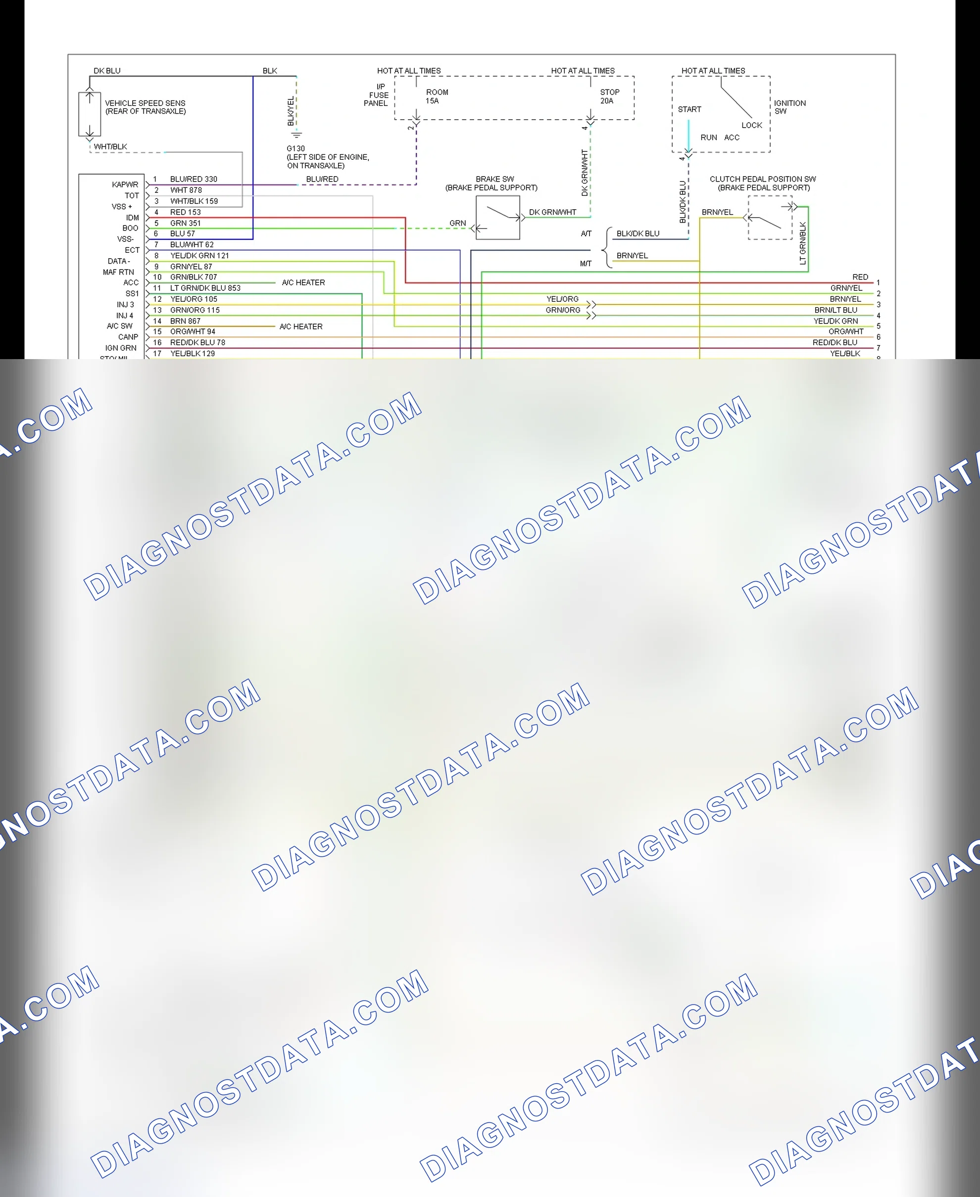 Scheme 25: EEC-IV Wiring Diagram (Escort 1.9L & Tracer 1.9L - 1 Of 2)