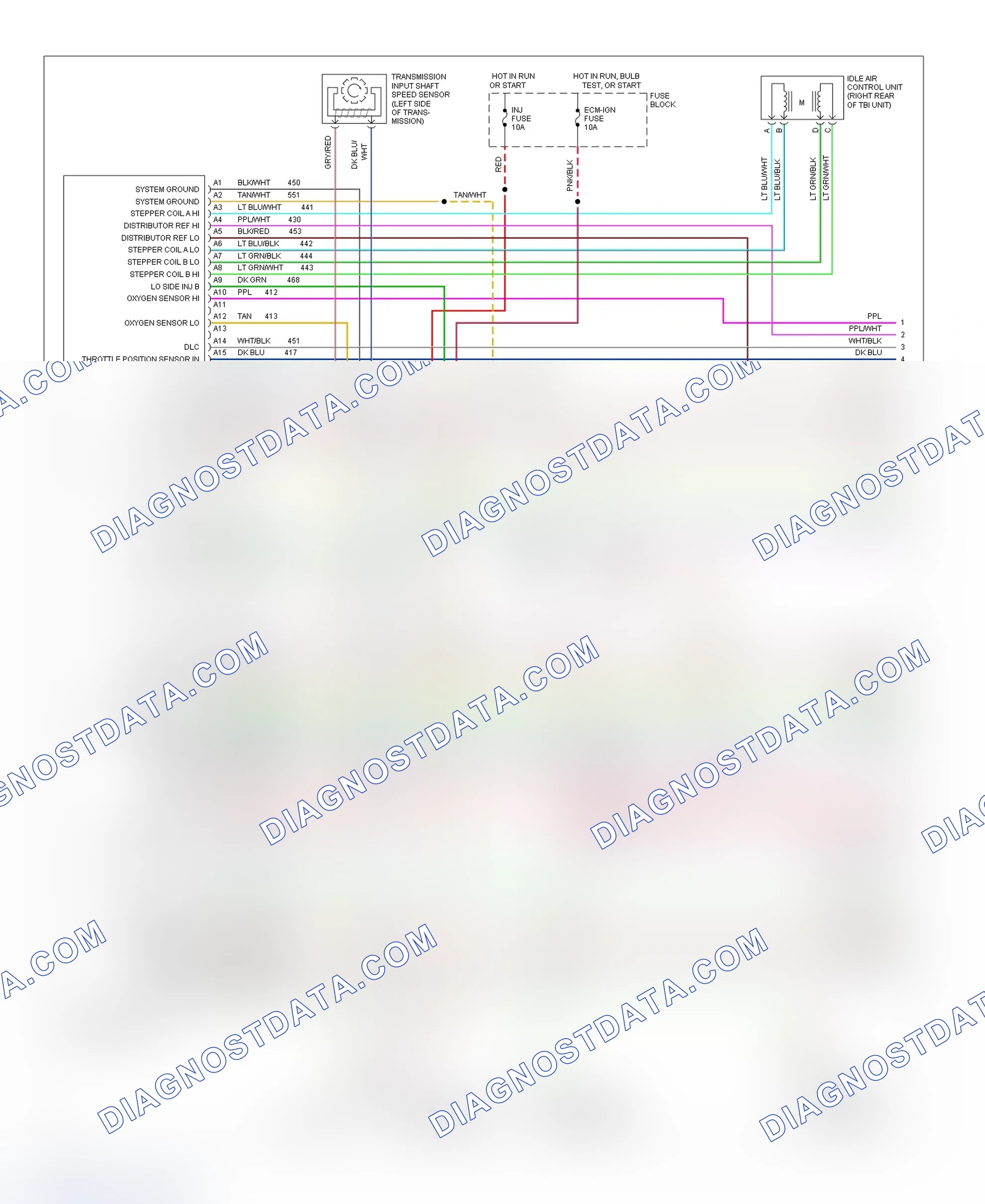 Scheme 126: Wiring Diagram (Pickup, Sierra & Suburban - 7.4L With A/T - 1 Of 3)