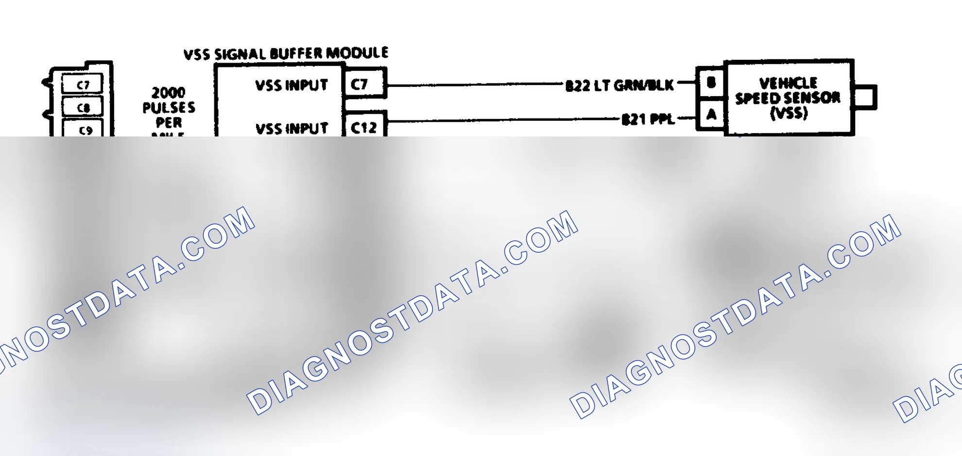 Scheme 103: Code 24, Schematic ("P" Series M/T) Vehicle Speed Sensor