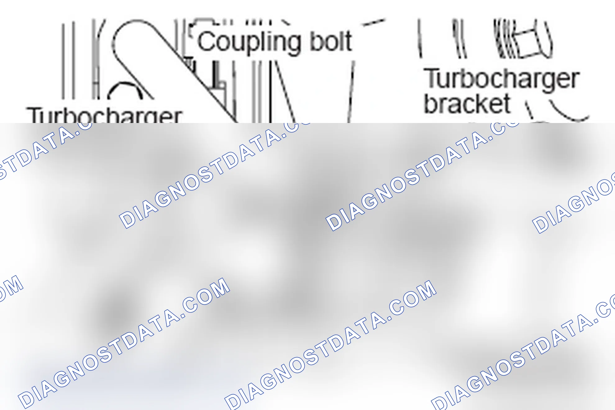 Scheme 24: >> B << TURBOCHARGER BRACKET/TURBOCHARGER BRACKET AND TURBOCHARGER ASSEMBLY COUPLING BOLT INSTALLATI