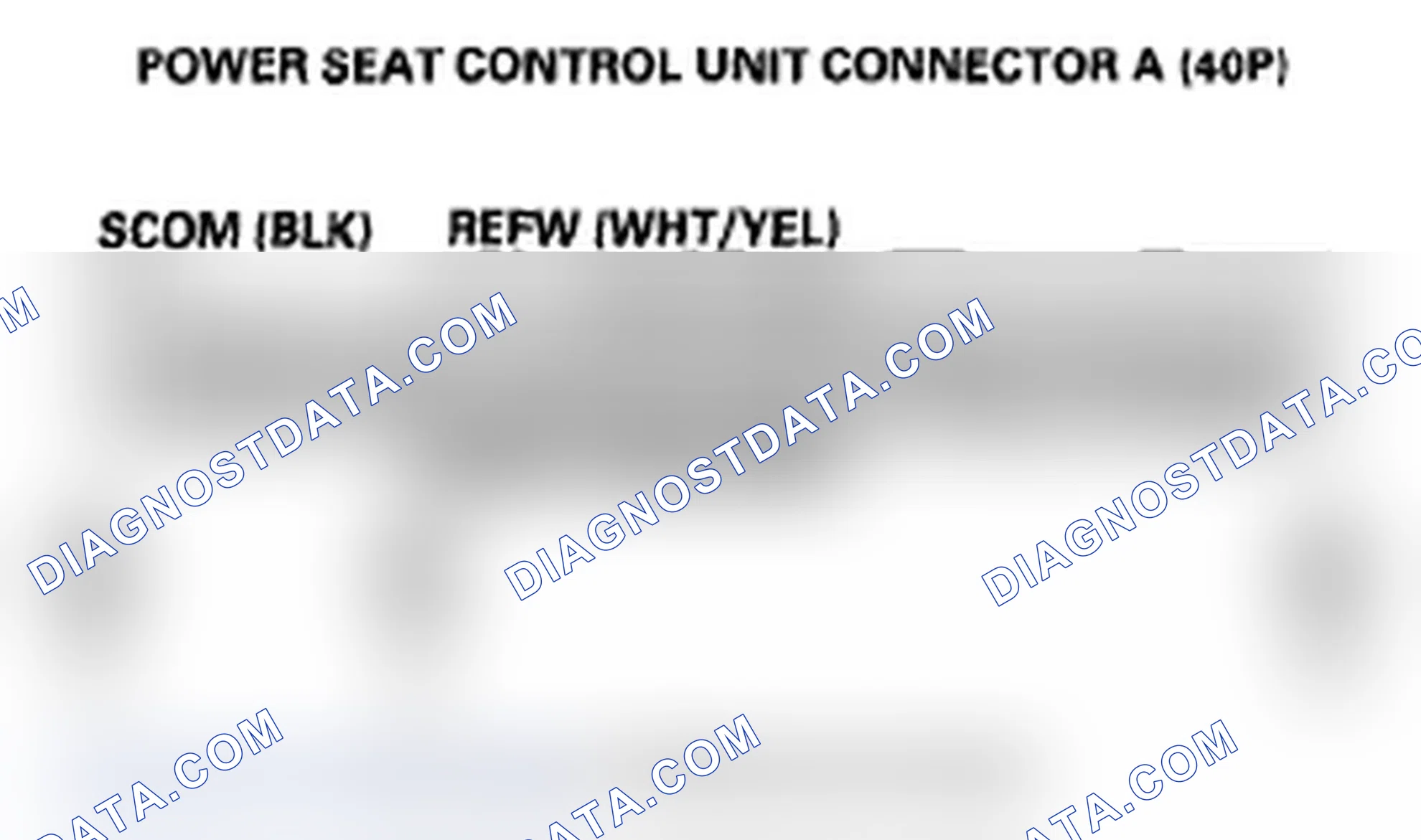 Scheme 67: DTC B1845: Power Seat Recline Switch Circuit Malfunction