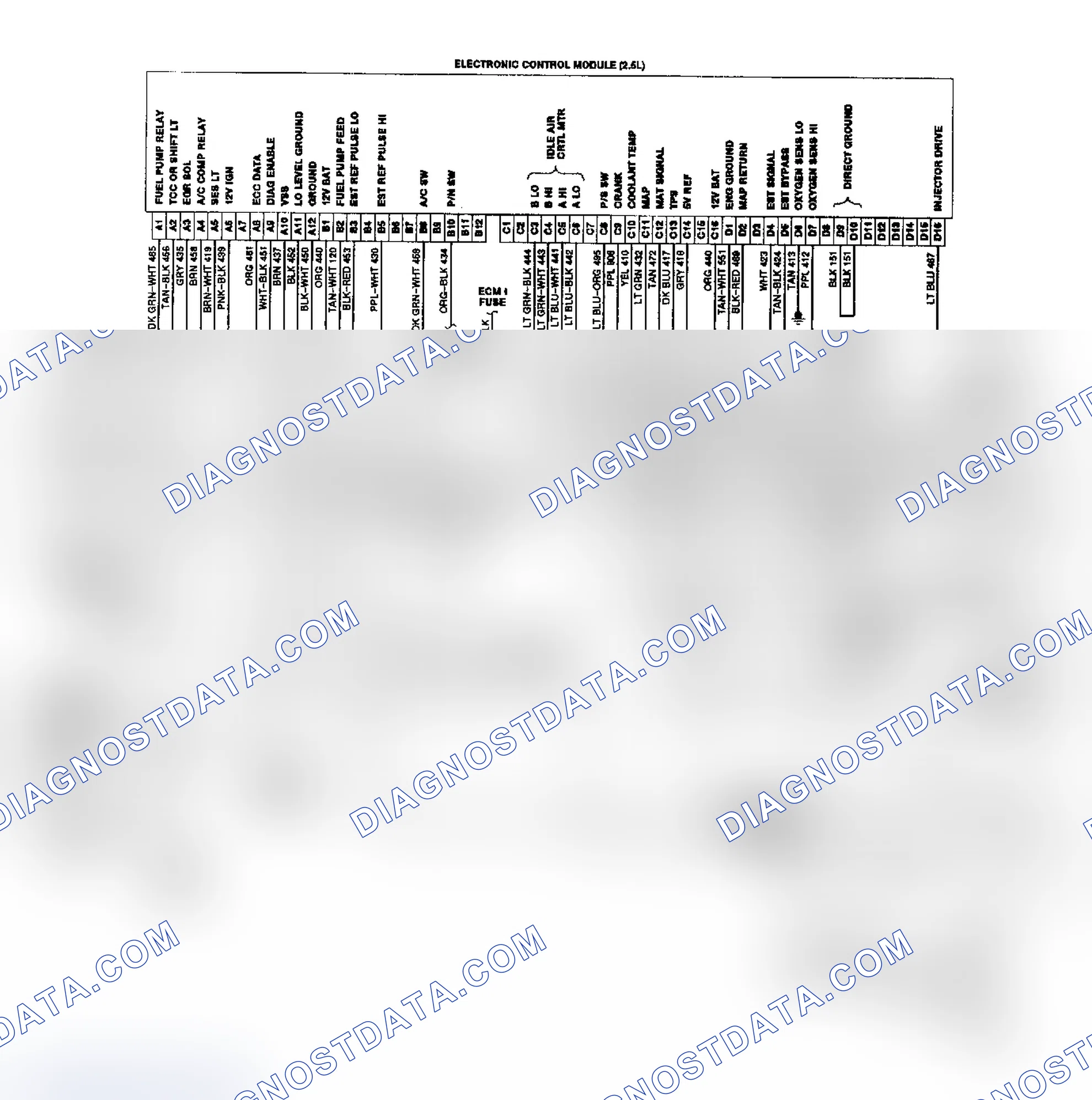 Scheme 44: "S" & "T" Series 2.5L TBI/CCC Wiring Diagram