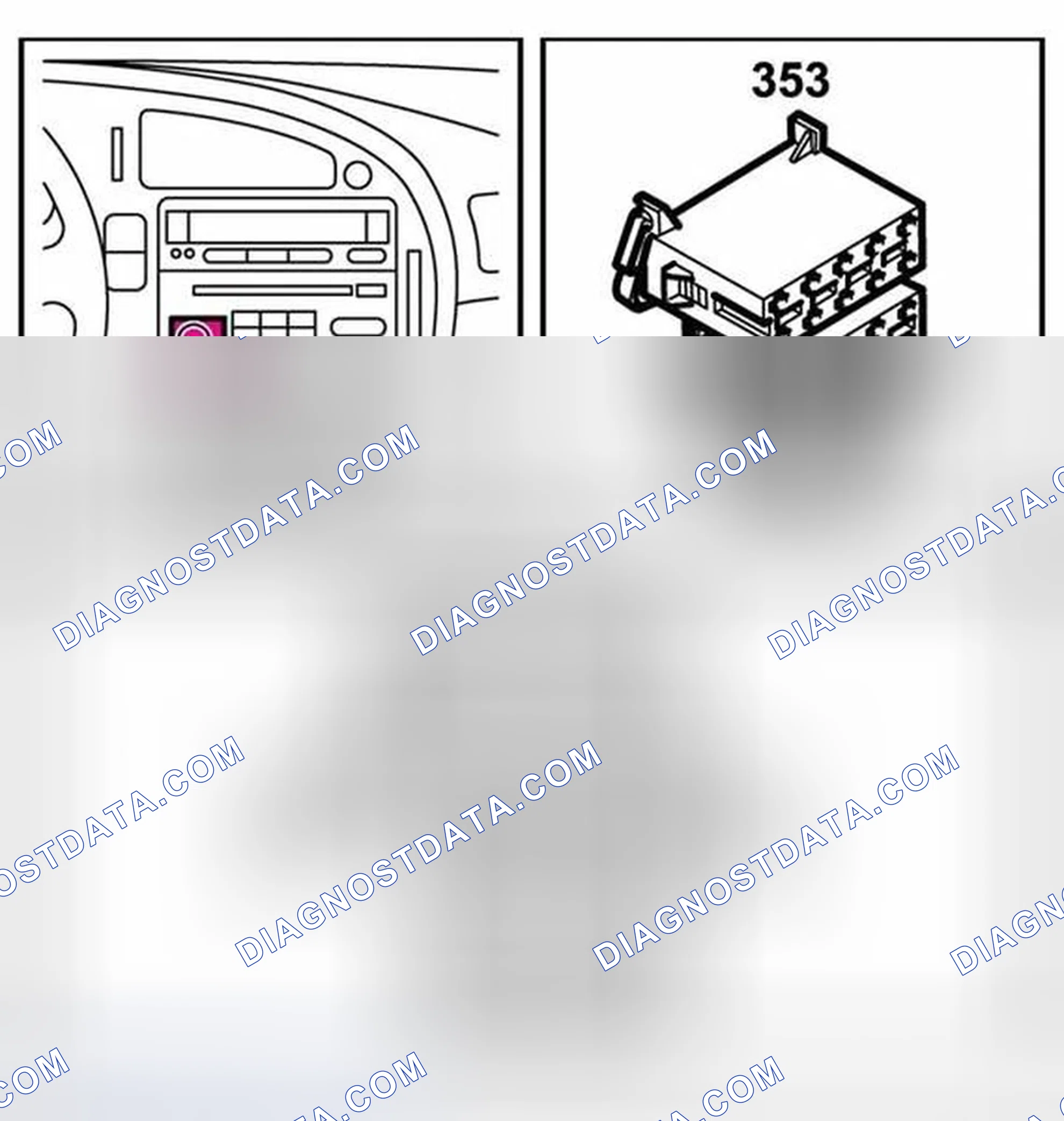 Scheme 96: Main Unit, Audio System (353)