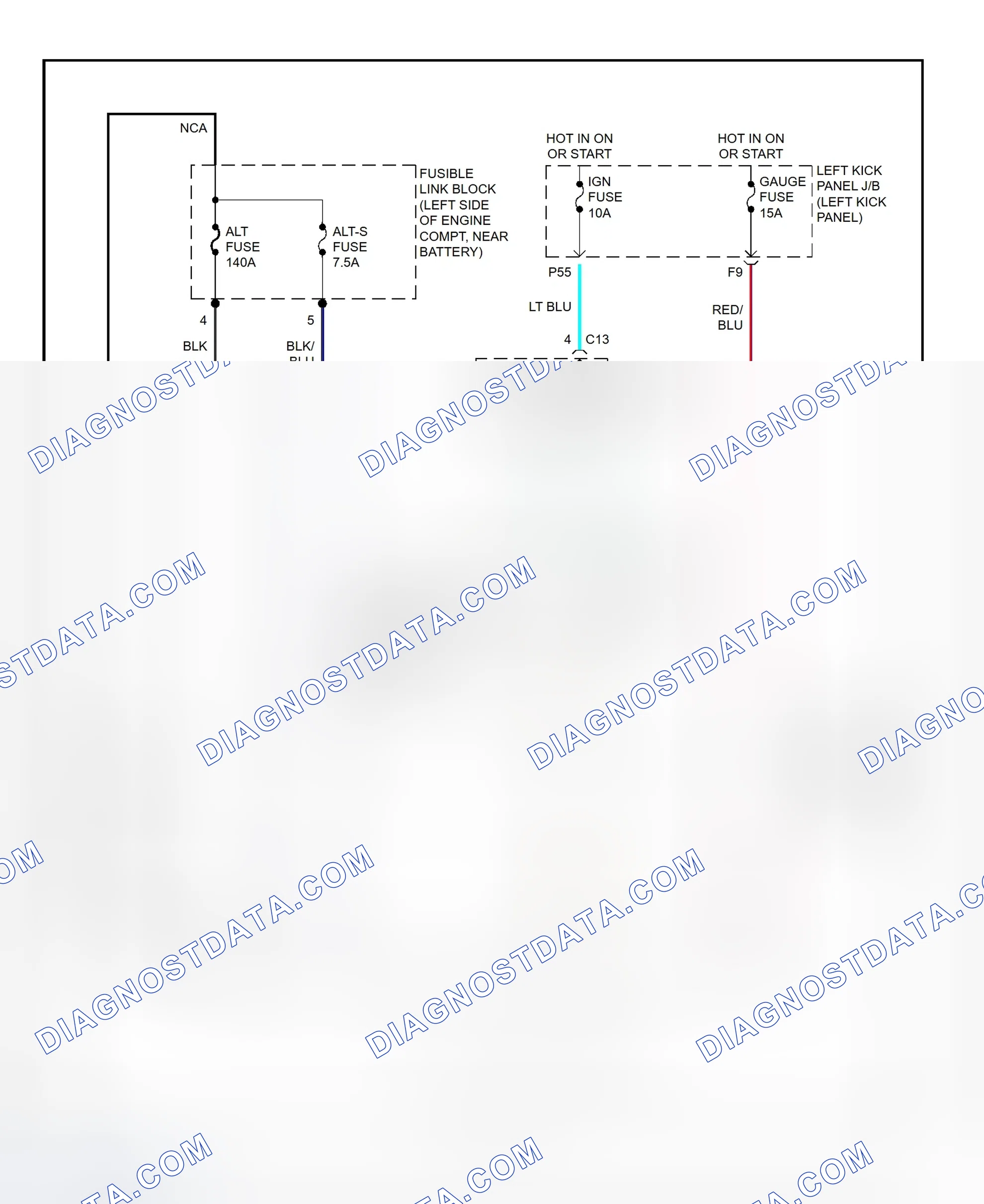 Scheme 8: Charging System Wiring Diagram (Land Cruiser)