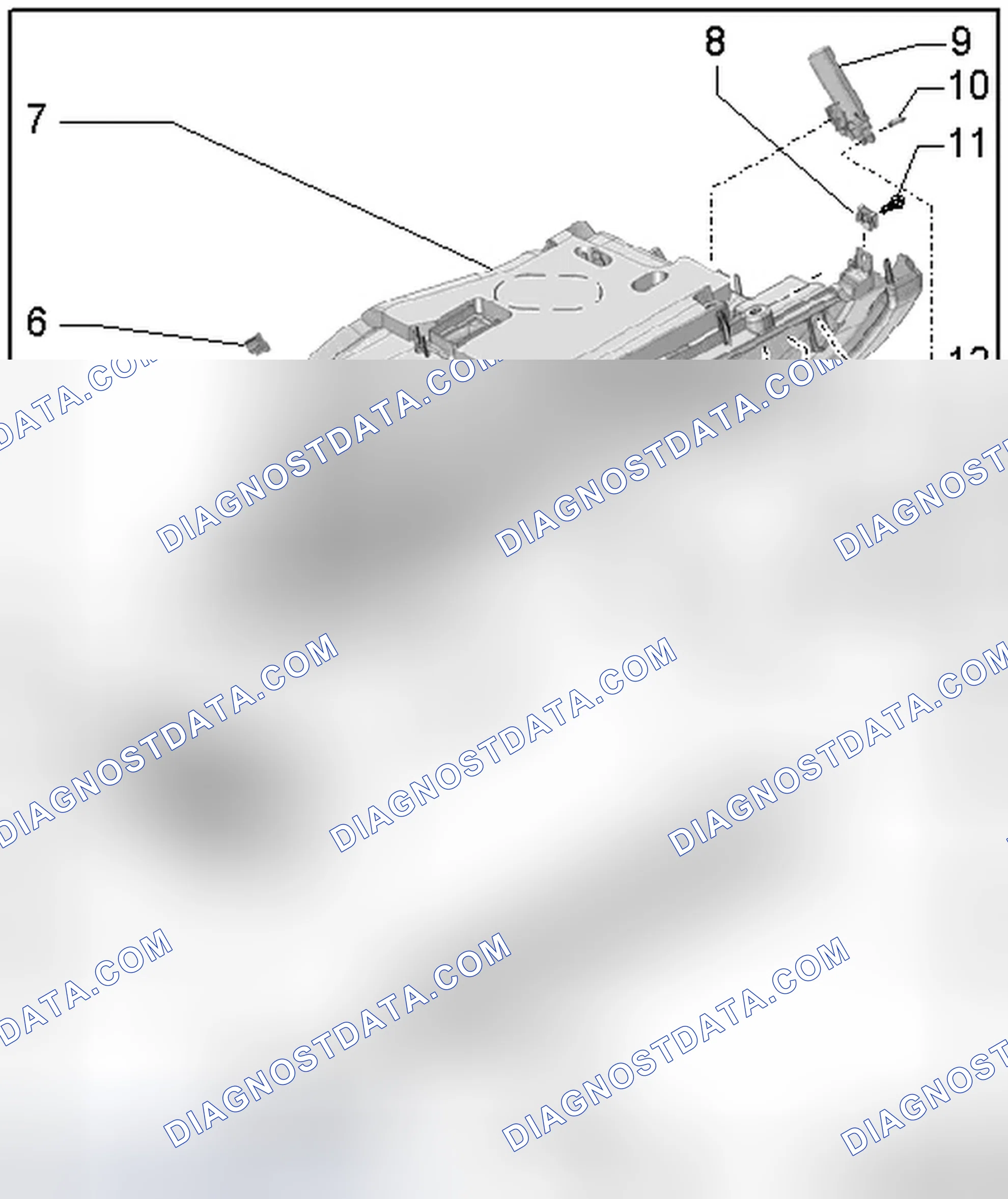 Scheme 457: GLOVE COMPARTMENT ASSEMBLY OVERVIEW