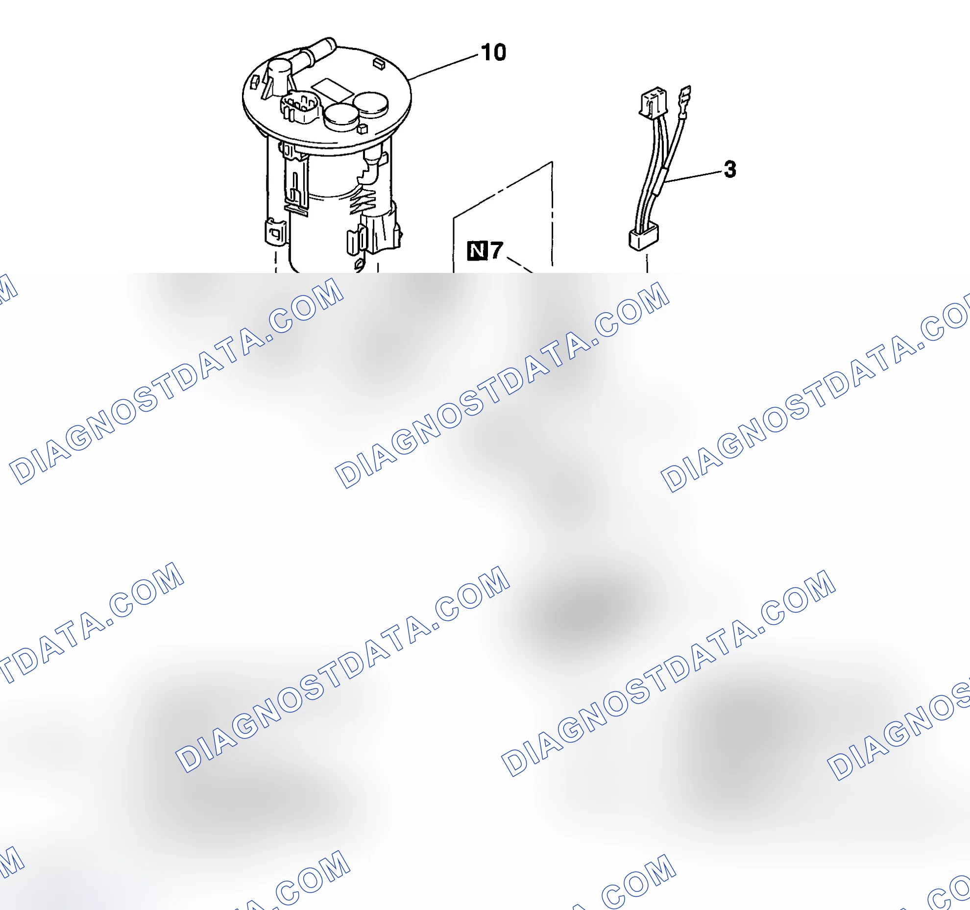 Scheme 35: FUEL PUMP MODULE DISASSEMBLY AND ASSEMBLY
