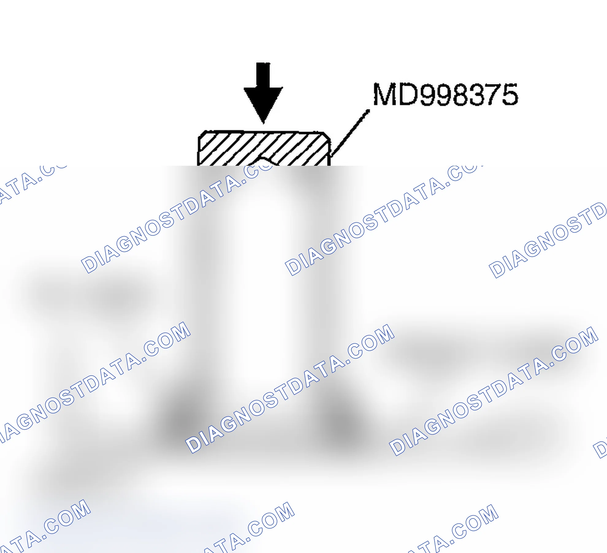 Scheme 1034: >> F << CRANKSHAFT FRONT OIL SEAL INSTALLATION
