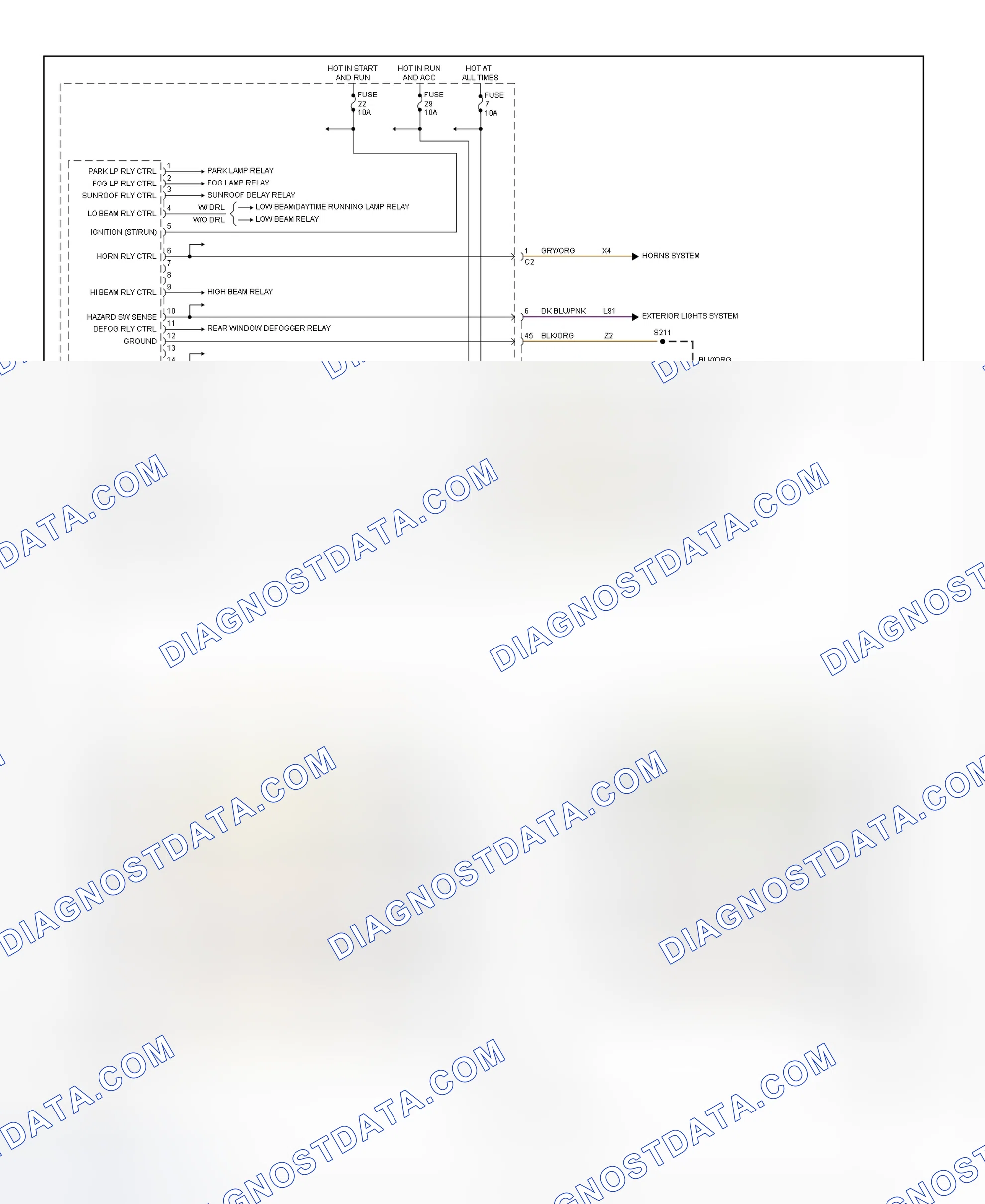 Scheme 43: BCM Wiring Diagram (Grand Cherokee)