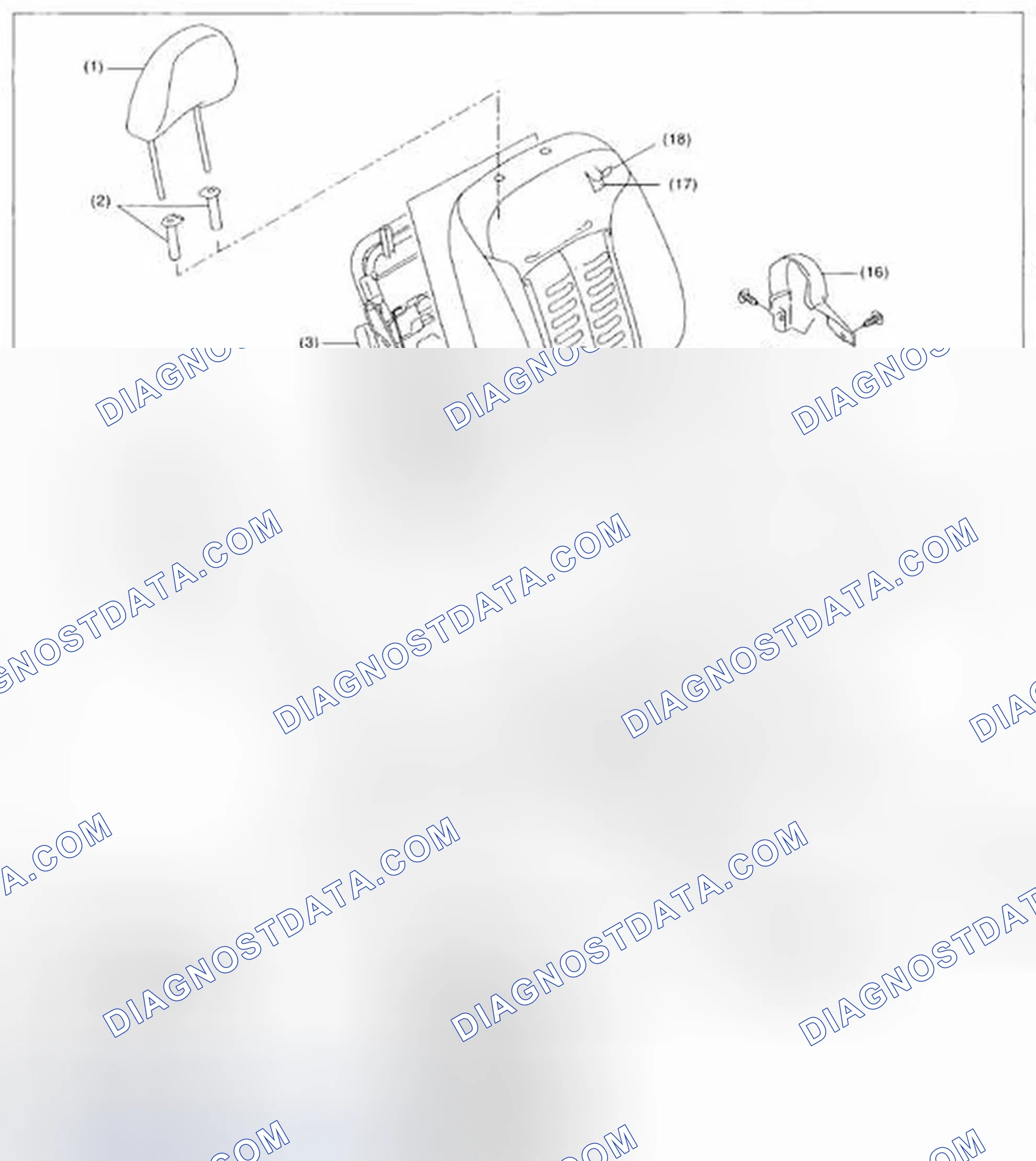 Scheme 3: FRONT SEAT RH