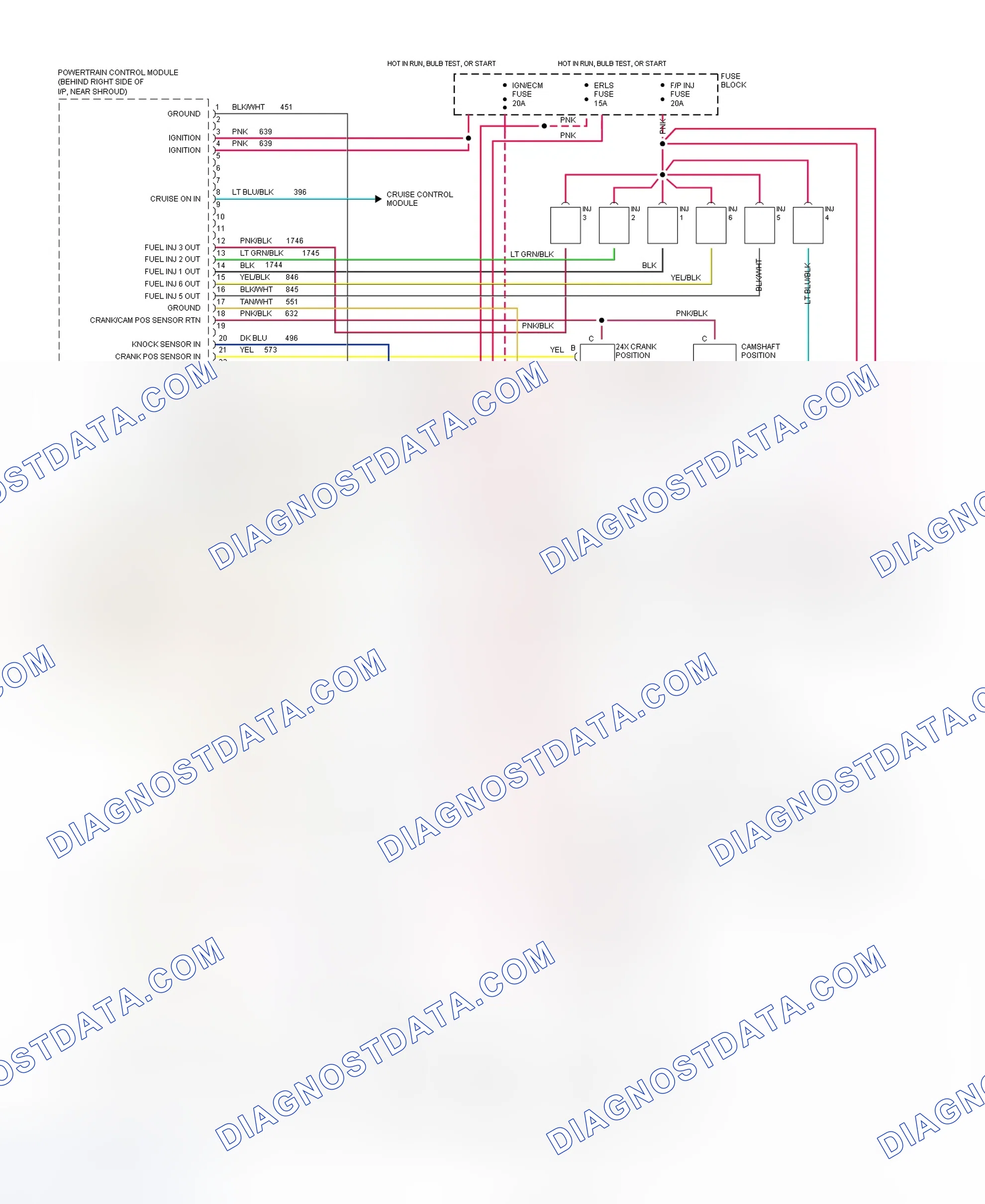 Scheme 147: 3.1L (VIN M) PCM Wiring Diagram (All Models - 2 Of 2)