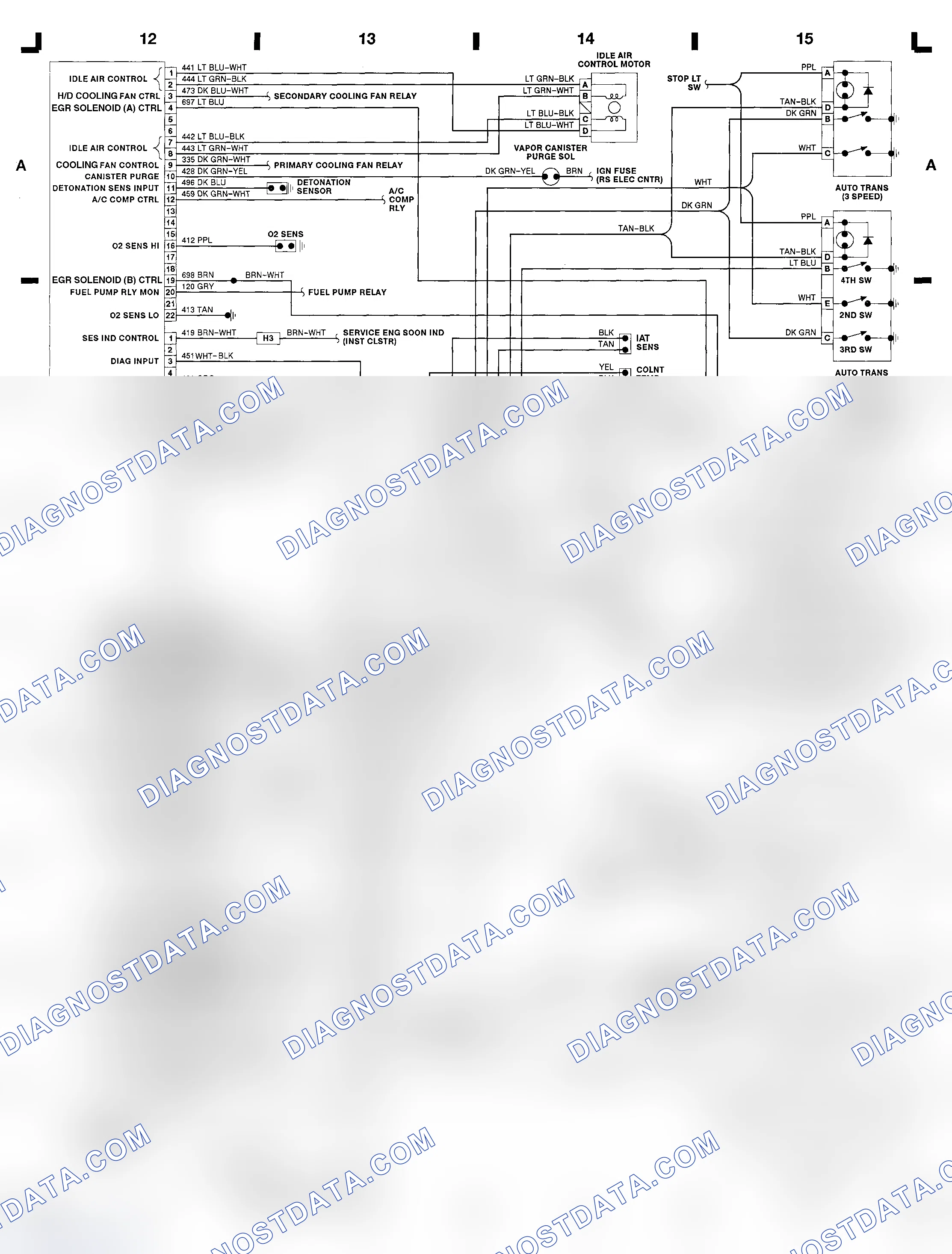 Scheme 17: 3.1L (VIN T) ECM Wiring Diagram (Lumina)