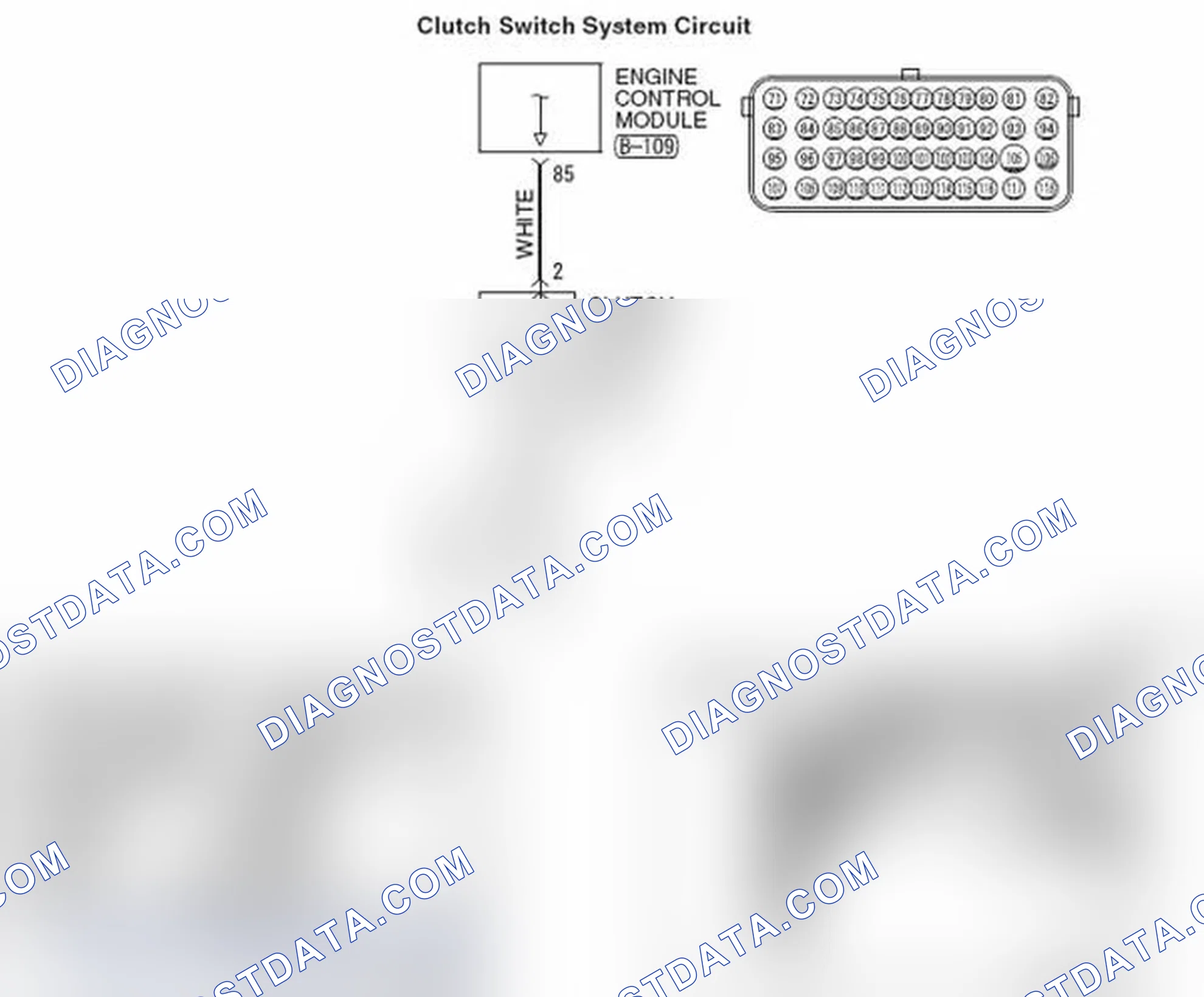Scheme 30: Inspection Procedure 2: When the Clutch Pedal is Depressed, Cruise Control System is not Cancelled.