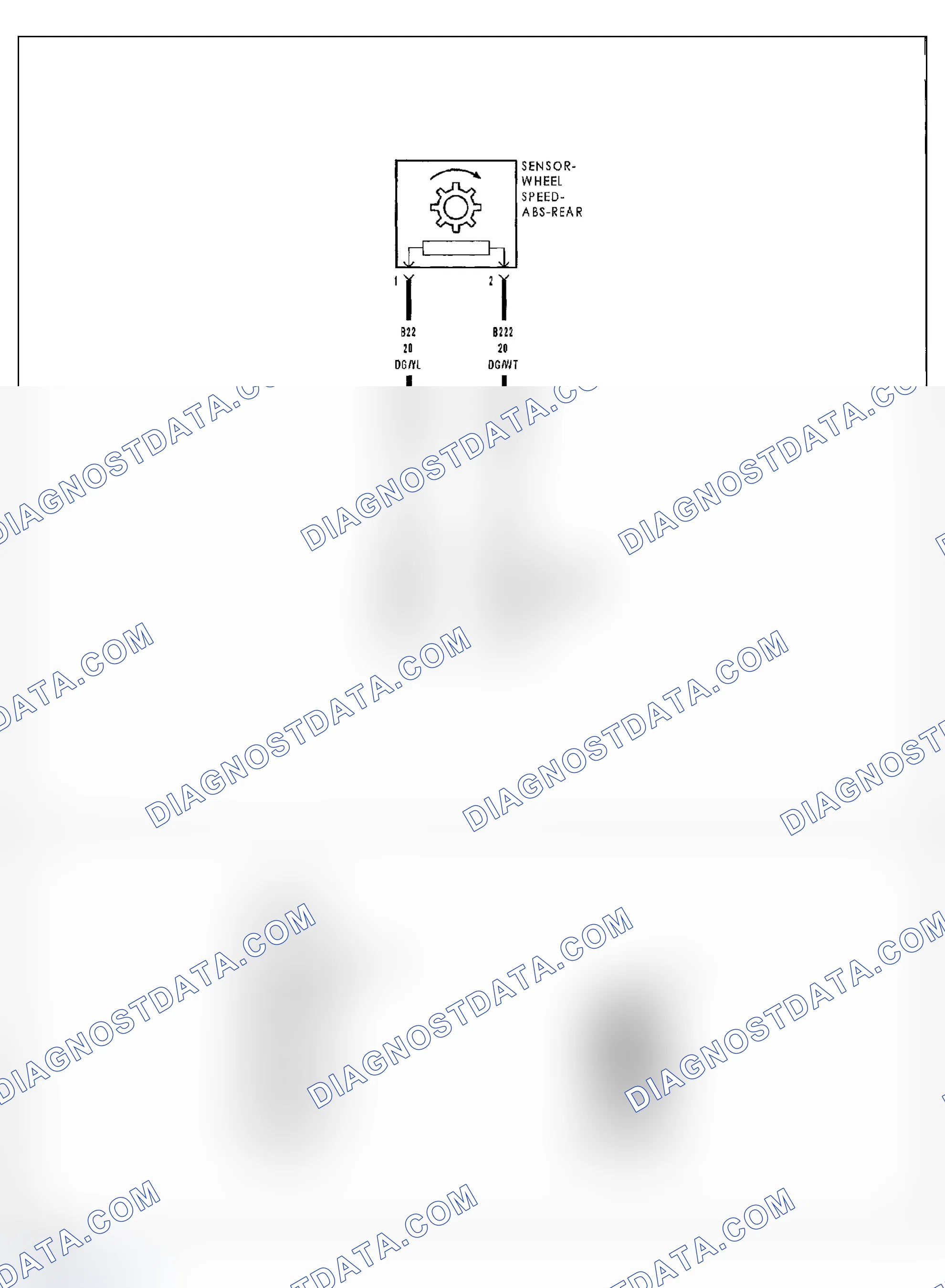 Scheme 164: C103D-REAR WHEEL SPEED SENSOR INPUT SIGNAL ERRATIC PERFORMANCE