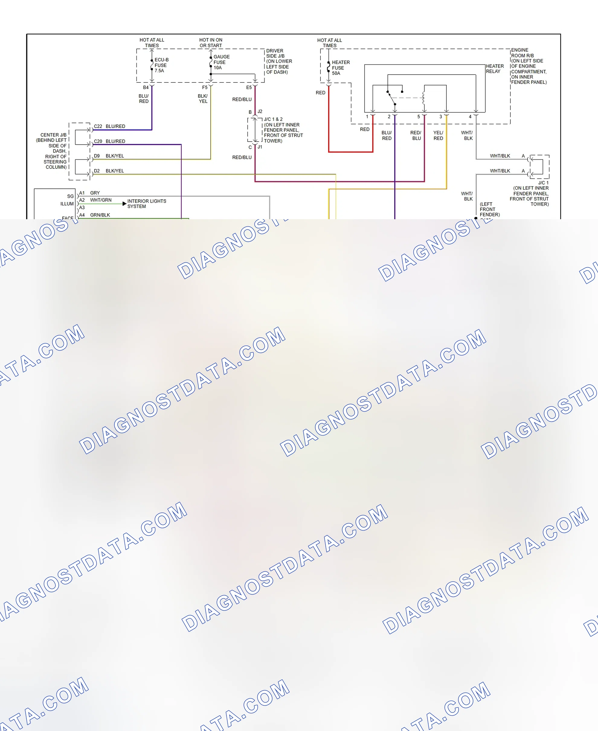 Scheme 1: Automatic A/C-Heater System Wiring Diagram (4Runner)