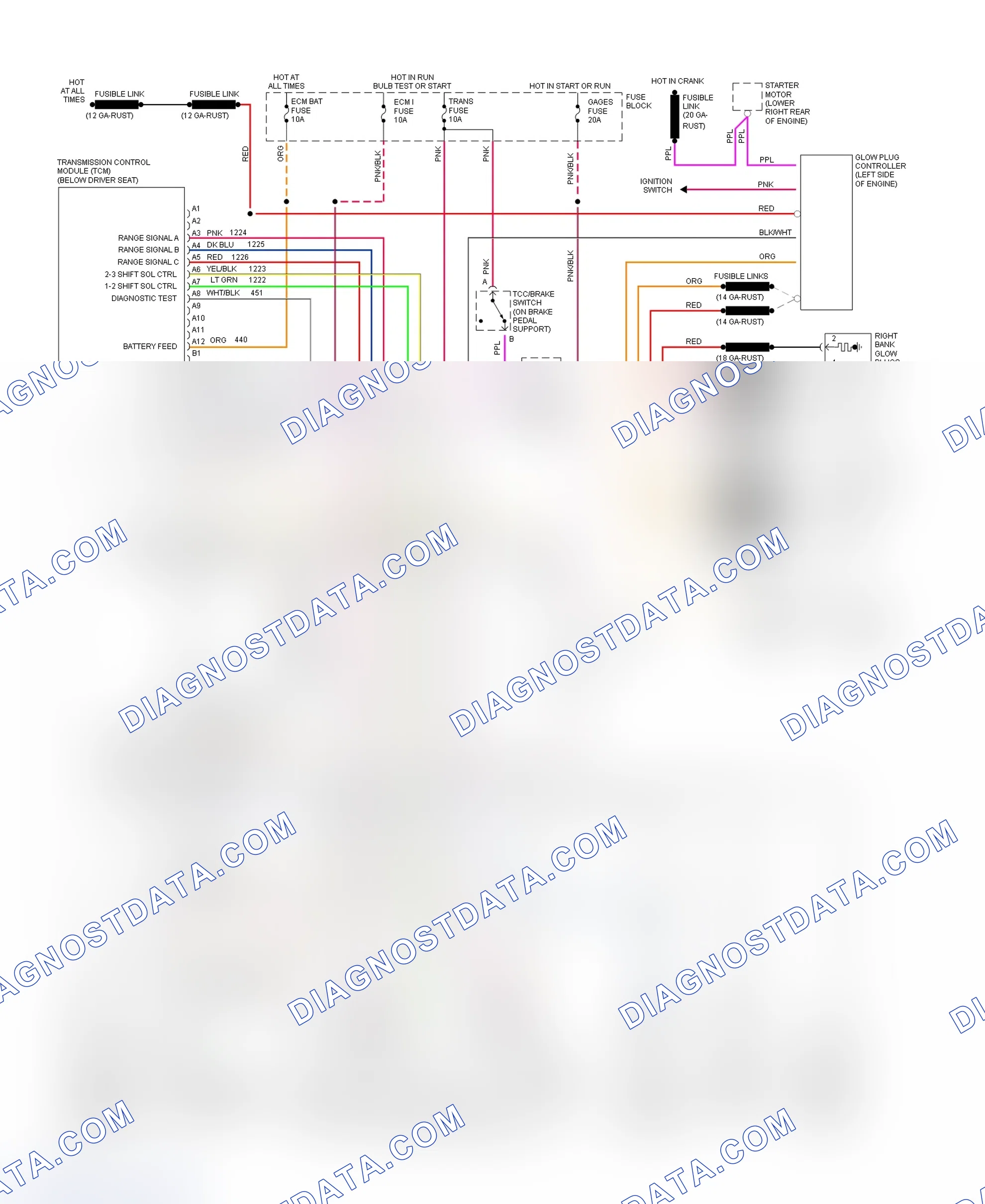 Scheme 272: Wiring Diagram (Van - VIN Y With 4L80-E)
