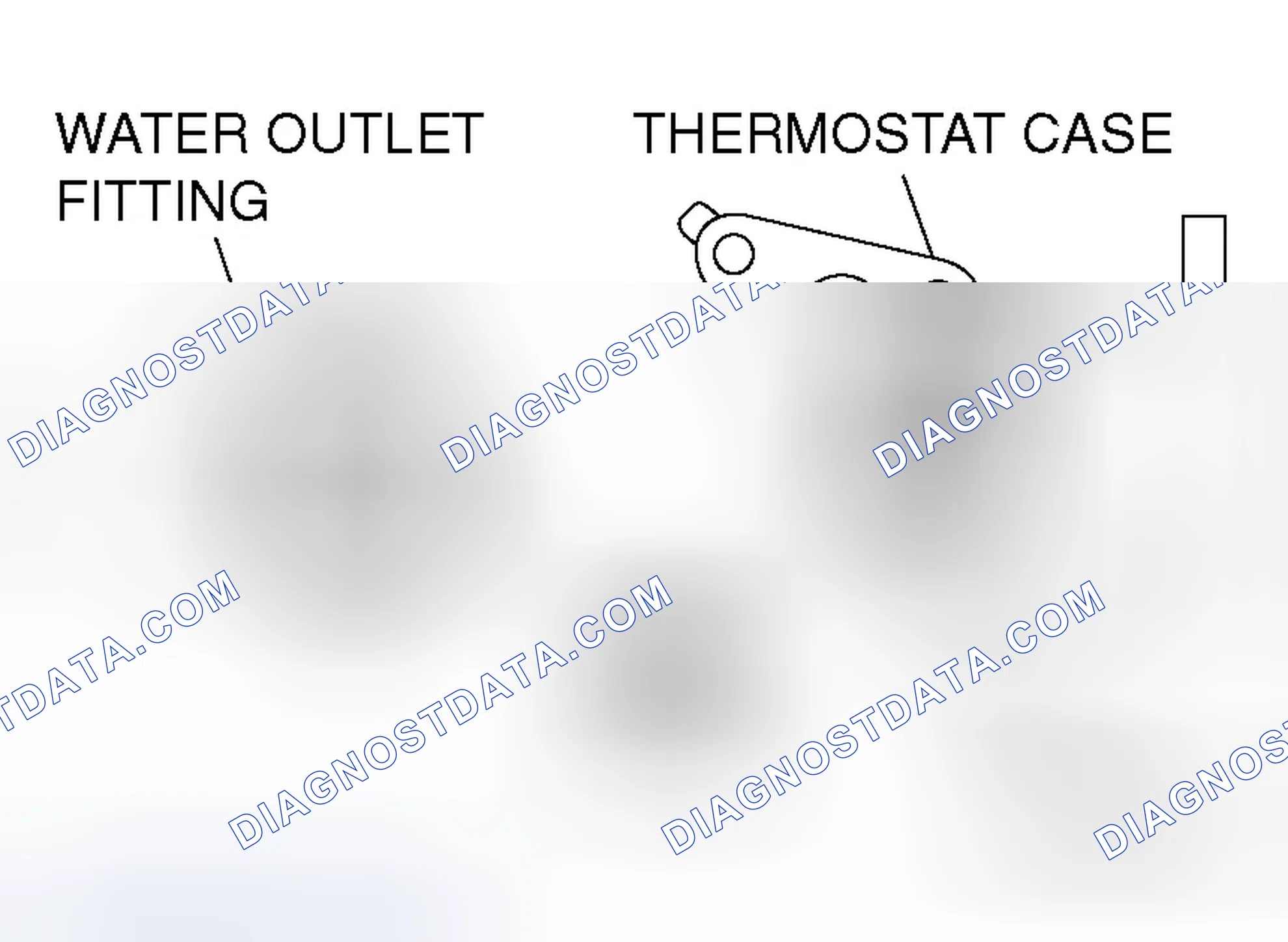 Scheme 49: >> B << THERMOSTAT CASE/WATER OUTLET FITTING INSTALLATION