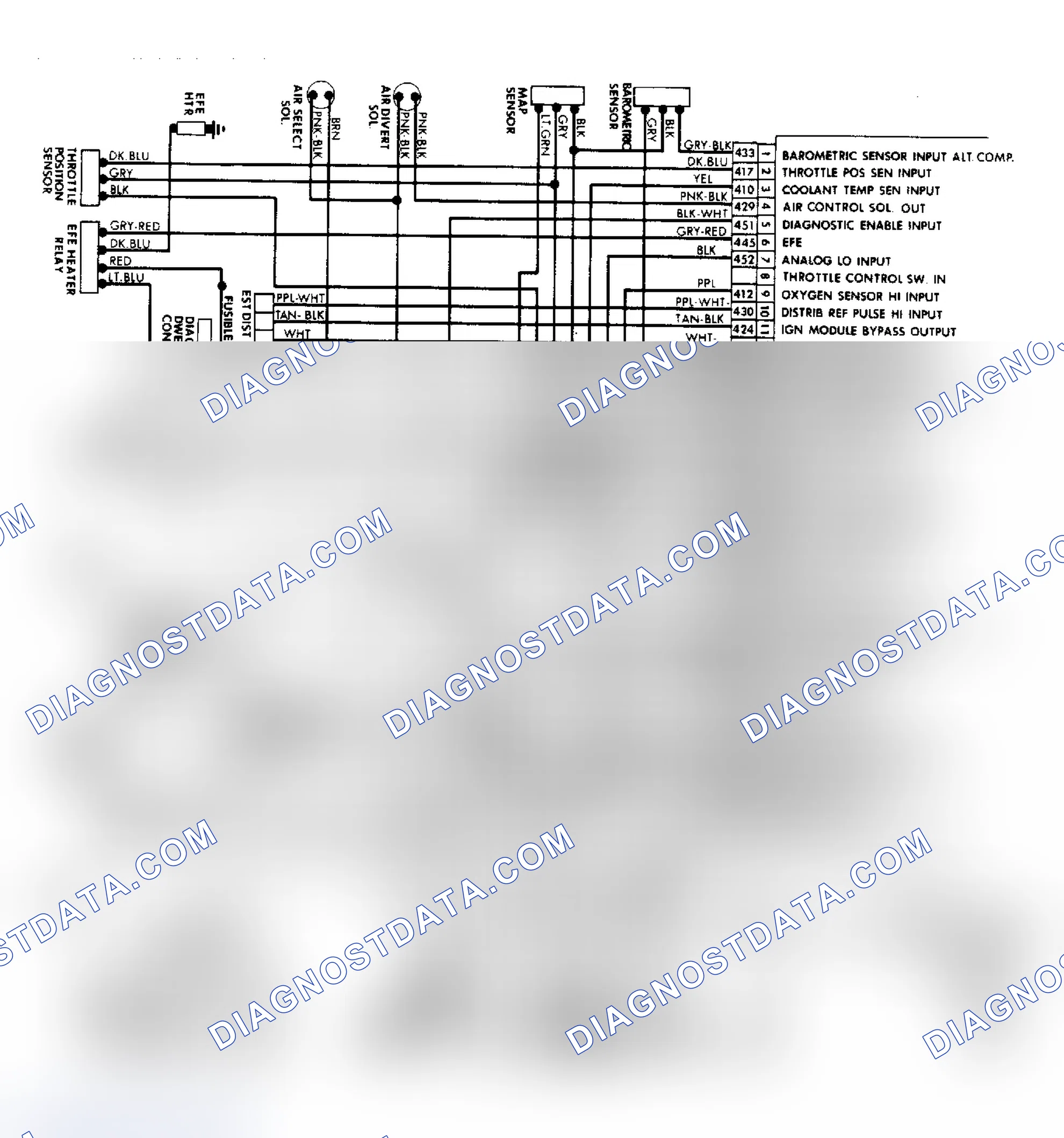 Scheme 189: CCC System Wiring Diagram (Turbo & Pontiac Sunbird/2000)