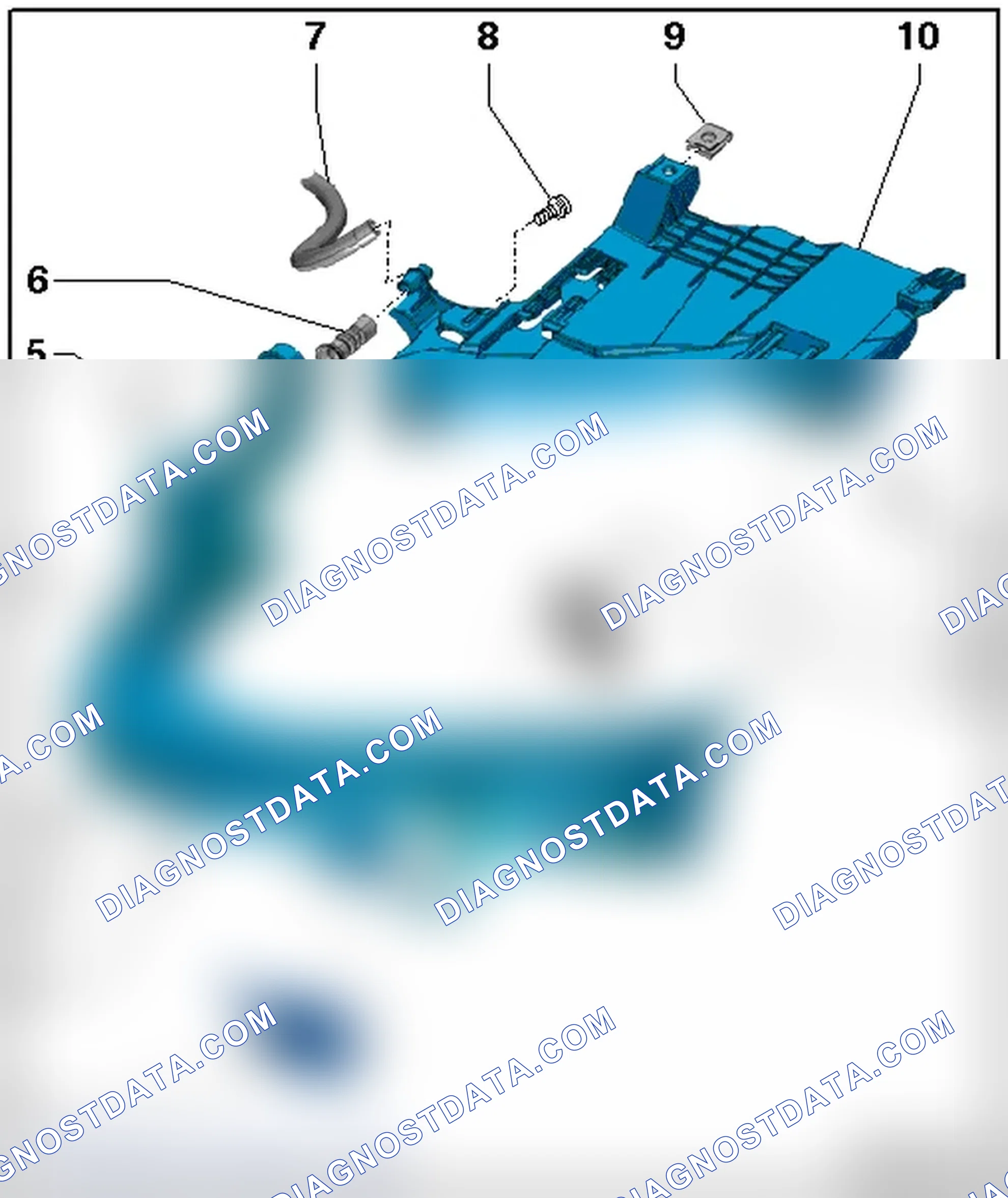 Scheme 13: HEADLAMP HOUSING BRACKET AND MOUNT OVERVIEW - VEHICLES THROUGH MY 2011