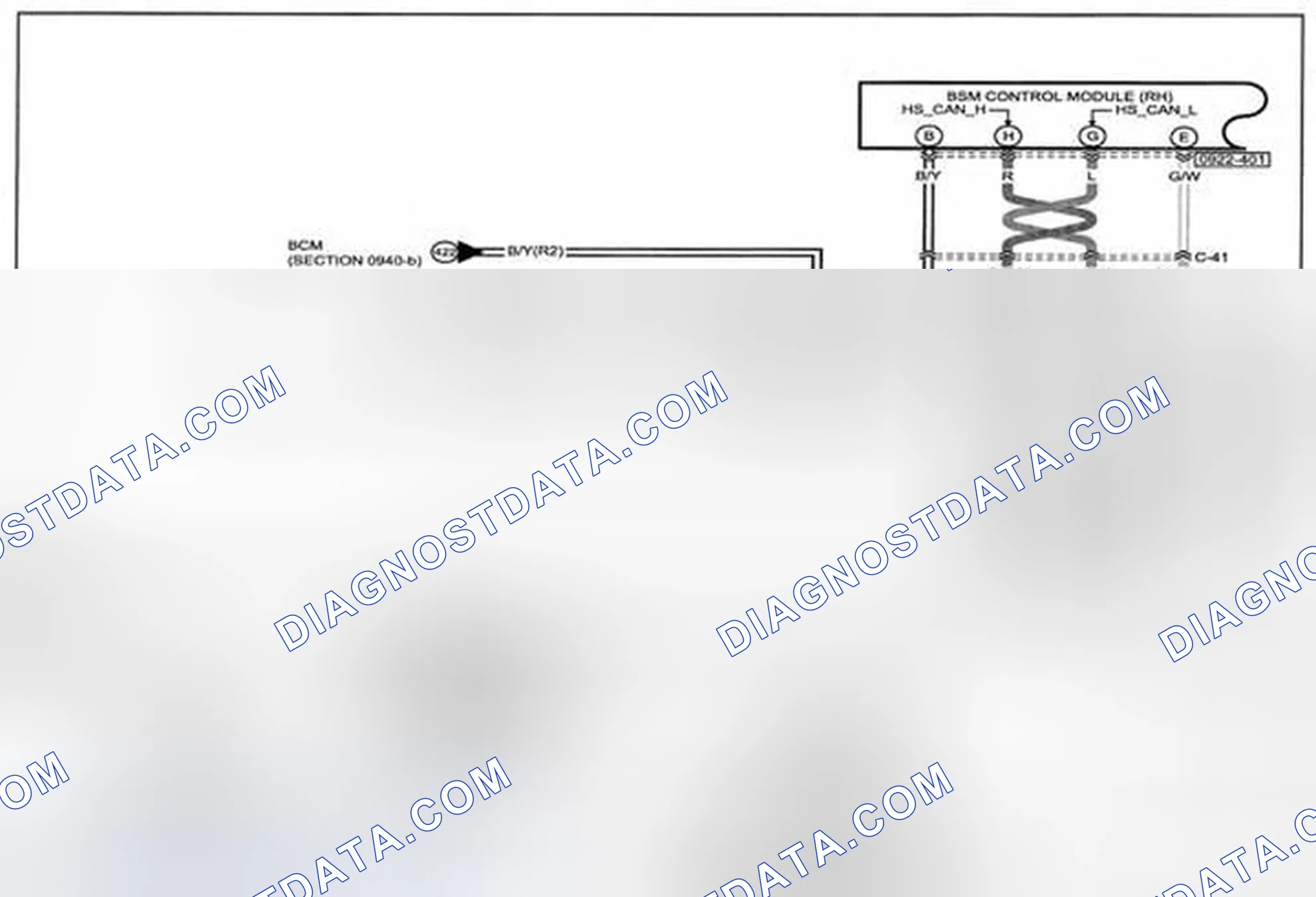 Scheme 356: Blind Spot Monitoring System Wiring Diagram - 0922-4a (1 Of 2)