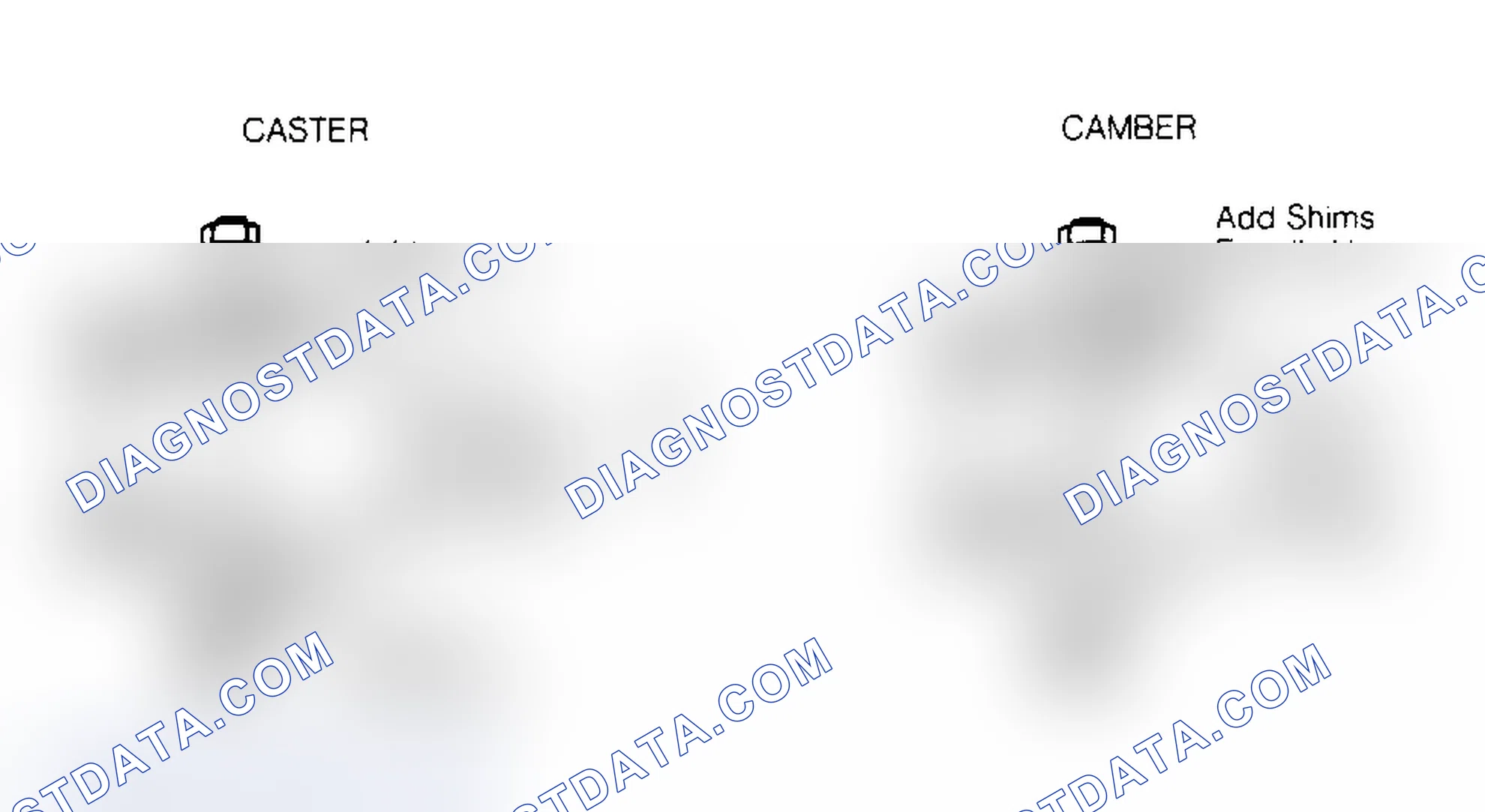 Scheme 10: CAMBER ADJUSTMENT: B, D & Y BODIES