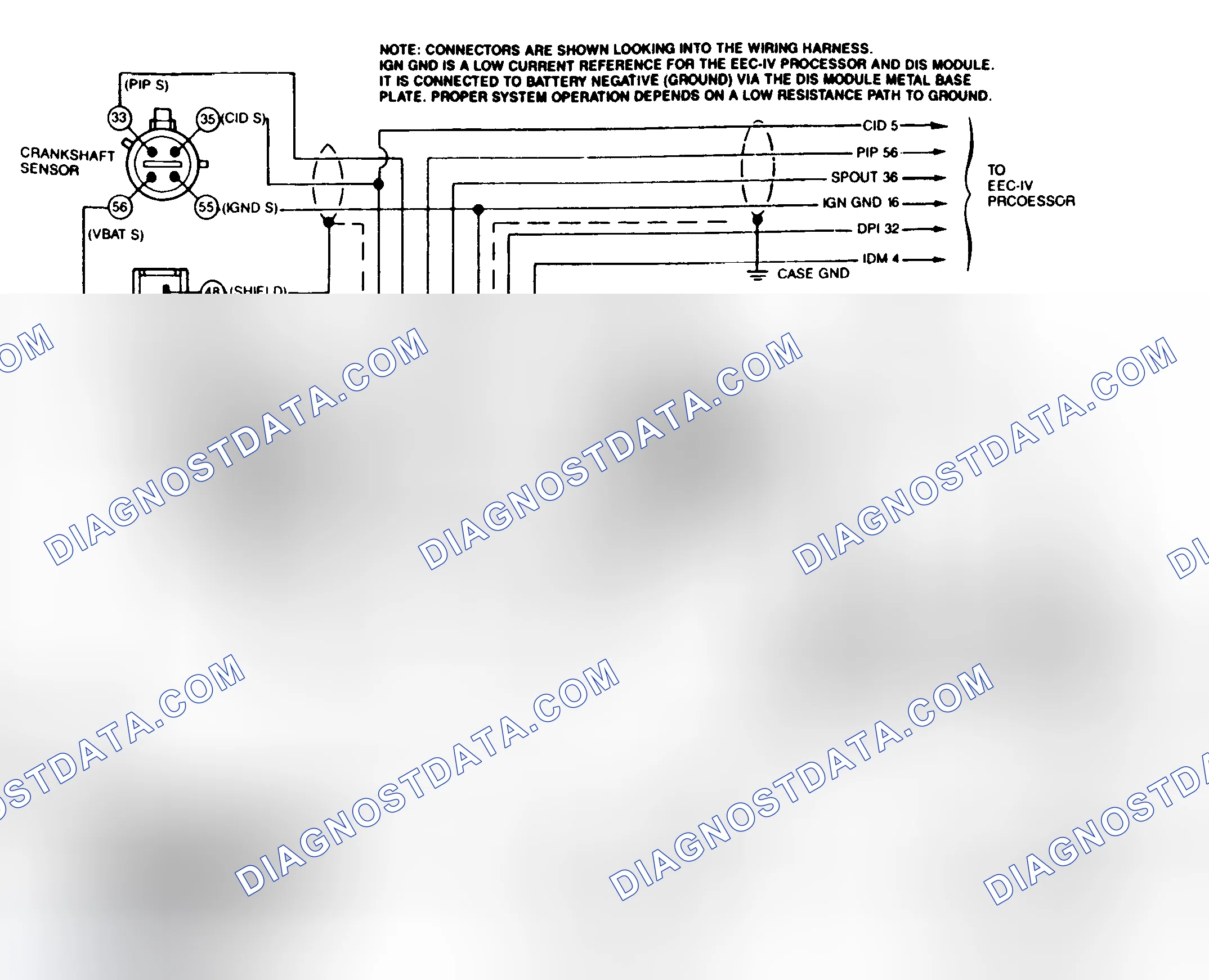 Scheme 159: DIS System Wiring Diagram (Mustang 2.3L)