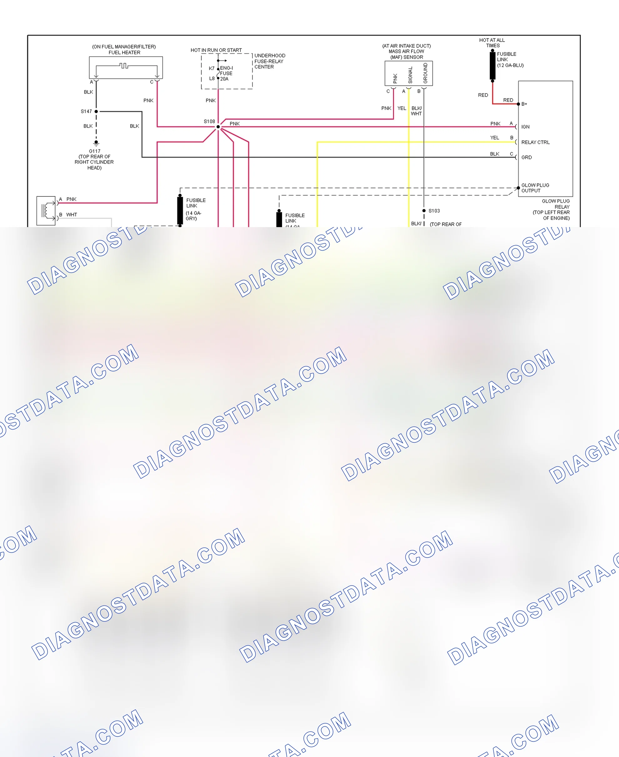 Scheme 82: PCM Wiring Diagram (Pickup, Suburban & Tahoe - 6.5L - 4 Of 4)