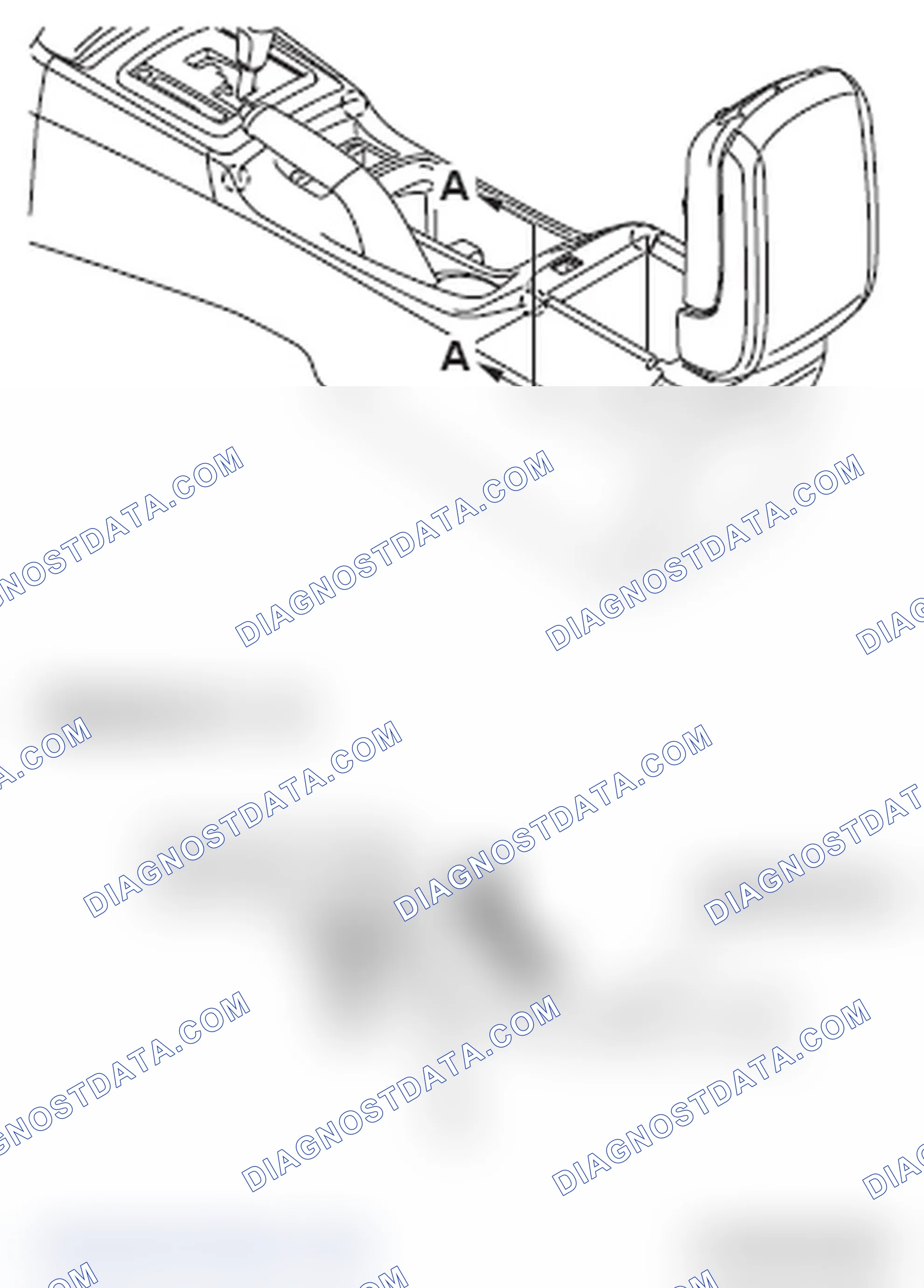 Scheme 9: >> A << FLOOR CONSOLE BOX CUP HOLDER REASSEMBLY