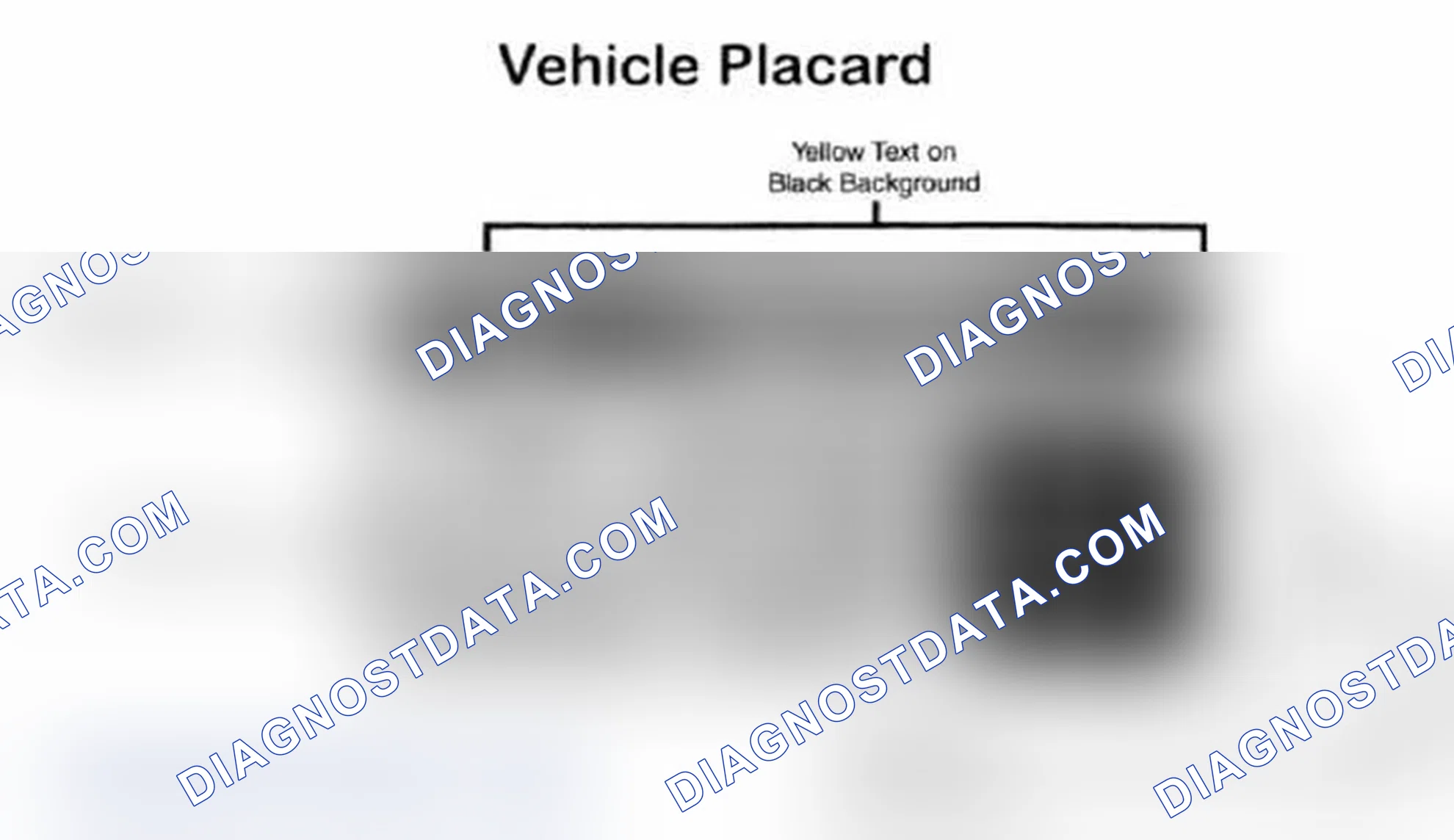 Scheme 5: Vehicle Tire Placard - Typical