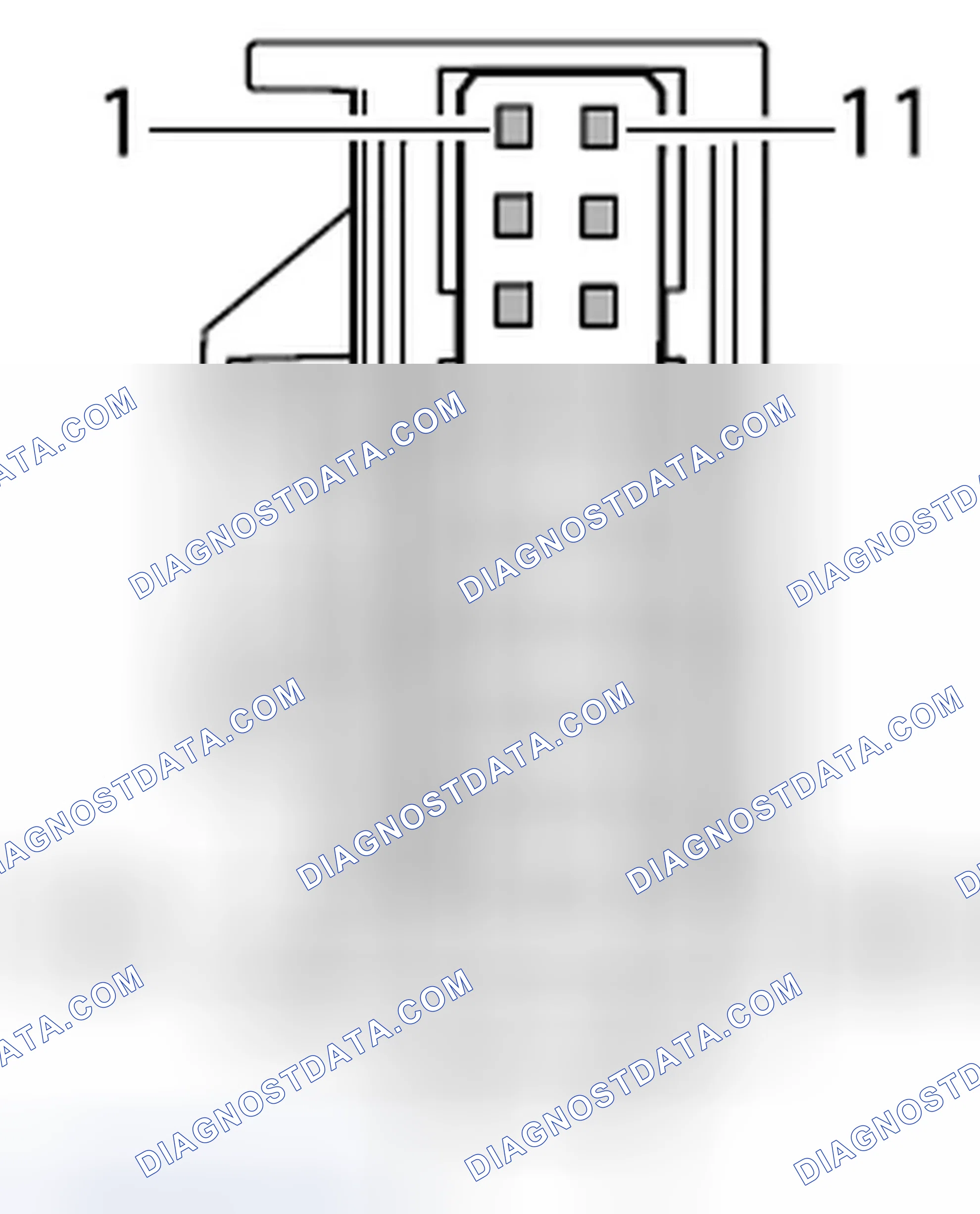 Scheme 6: Connector assignment for ParkAssist control module