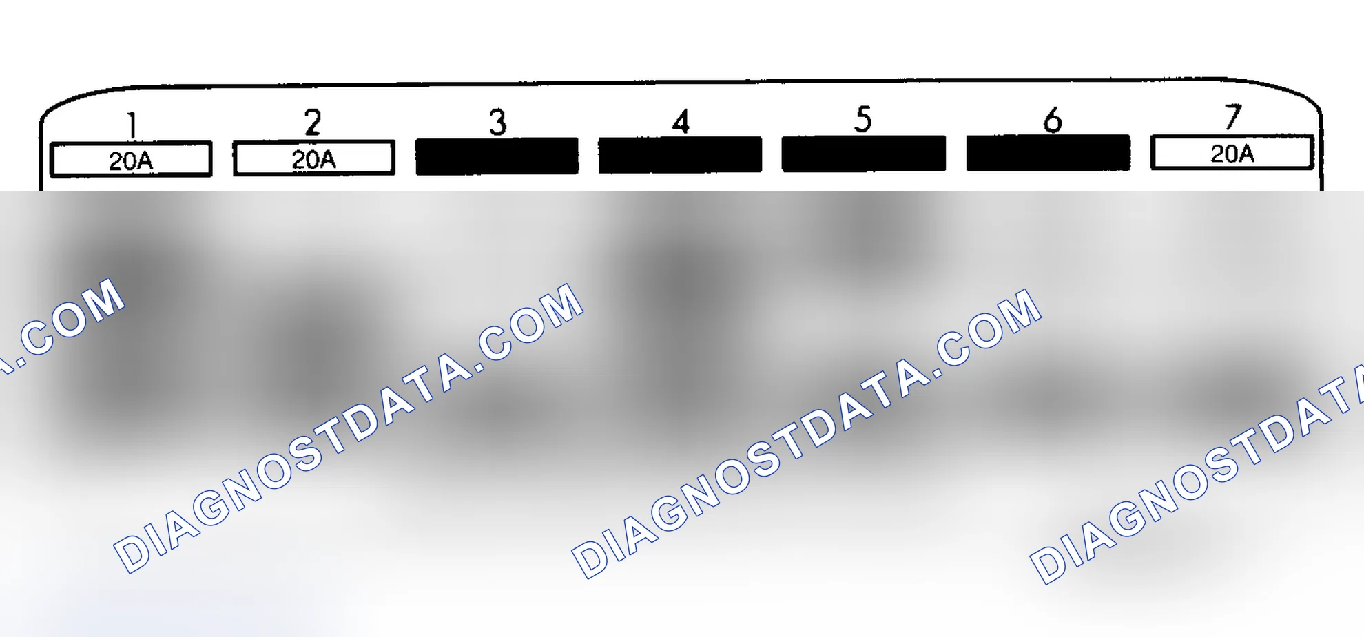 Scheme 7: ENGINE COMPARTMENT FUSE PANEL IDENTIFICATION (1993 SEVILLE)