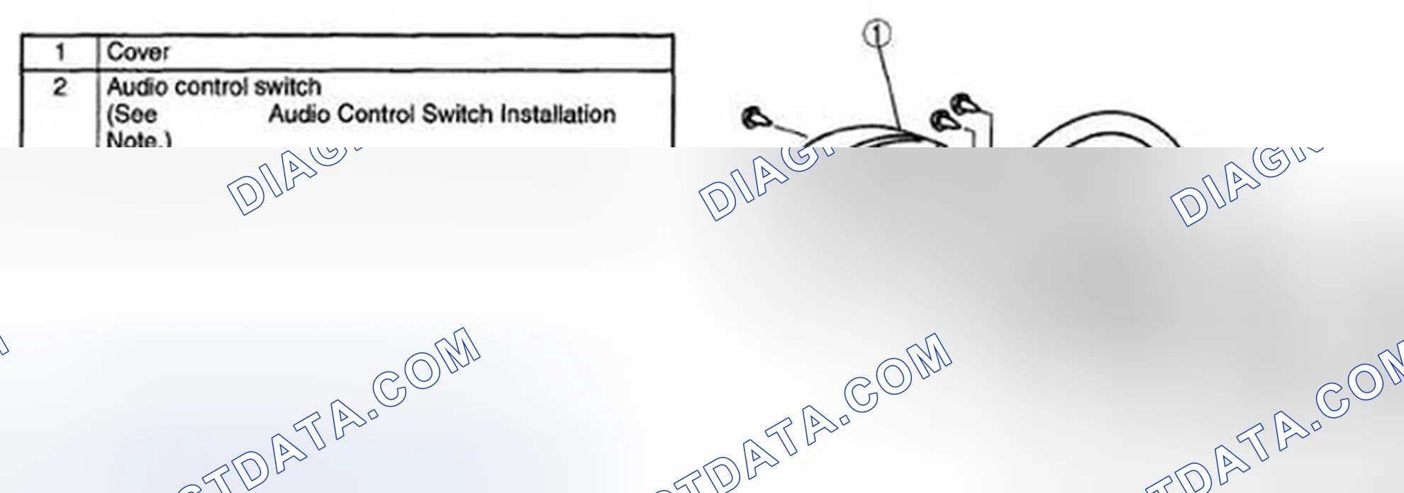 Scheme 39: AUDIO CONTROL SWITCH REMOVAL/INSTALLATION