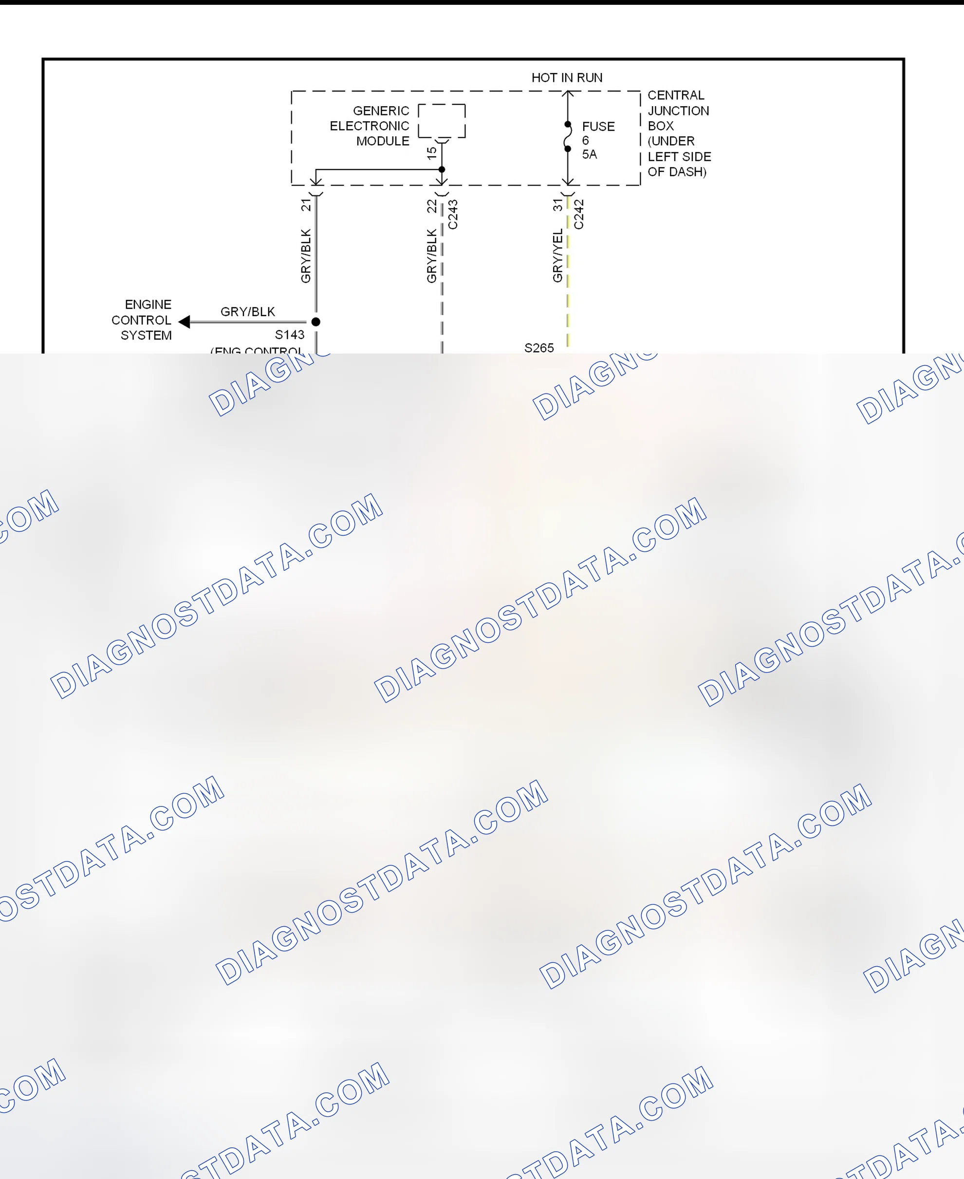 Fig. 26: Electronic Power Steering Wiring Diagram (With Air Suspension - 1999-2001)