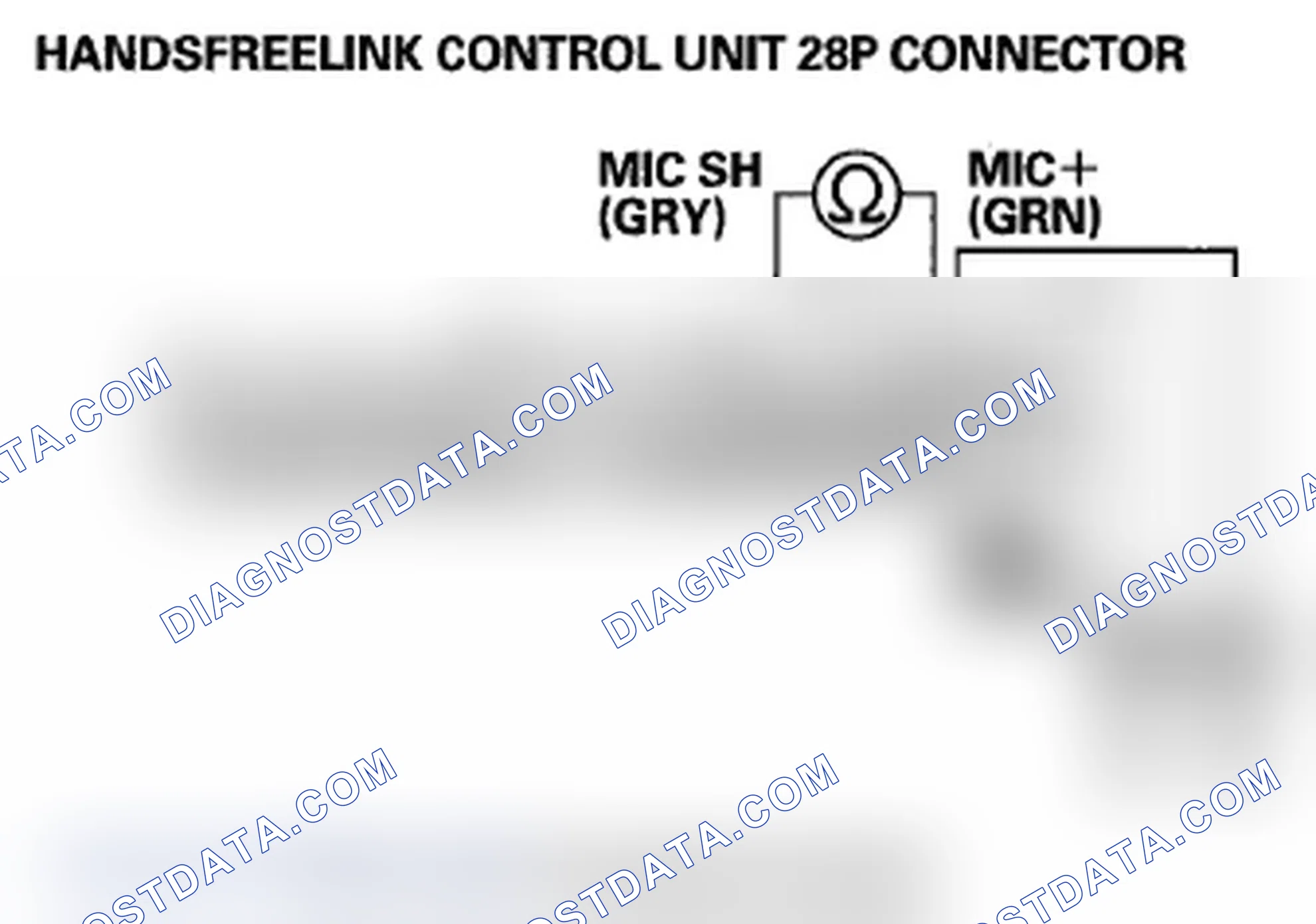 Scheme 1153: DTC B1776: Microphone input/output shorted to ground (without navigation)