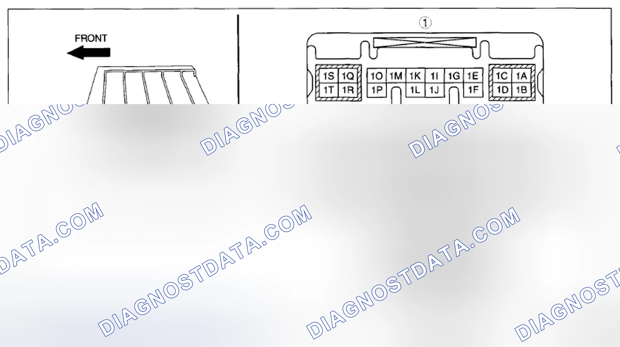 Scheme 54: Front Body Control Module Terminal Voltage Chart