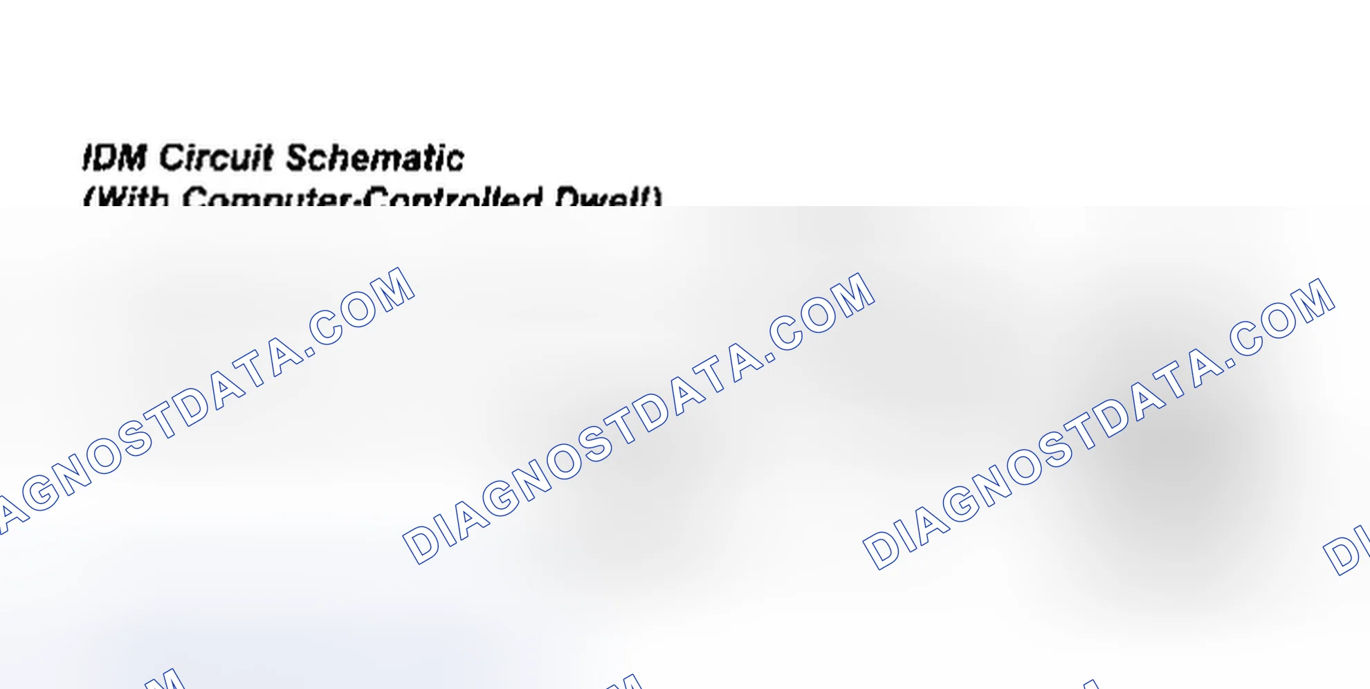Scheme 99: IDM Circuit Schematic (2.3L, 3.0L, 3.8L, Cougar 5.0L & Thunderbird 5.0L)