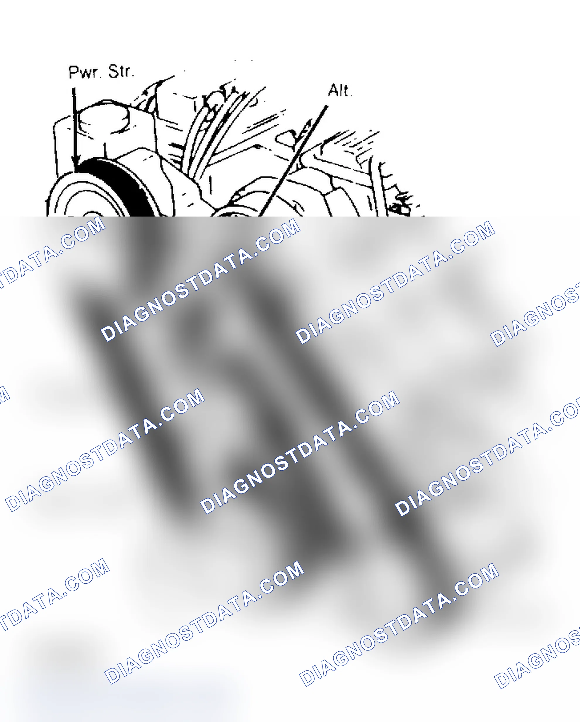 Scheme 4: G.M. 3.8L Engine Serpentine Belt Routing With Air Conditioning