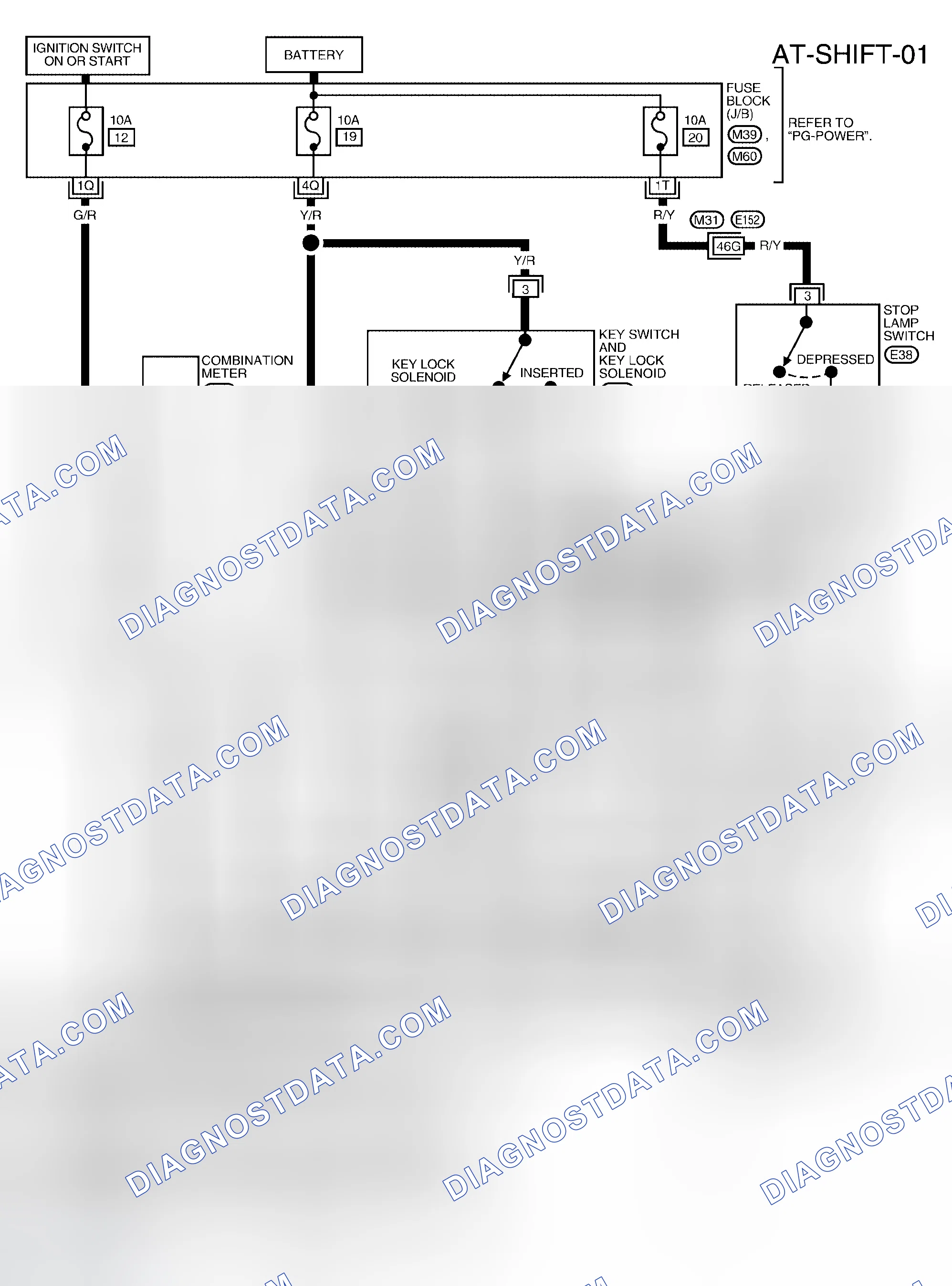 Scheme 37: Wiring Diagram - A/T - SHIFT