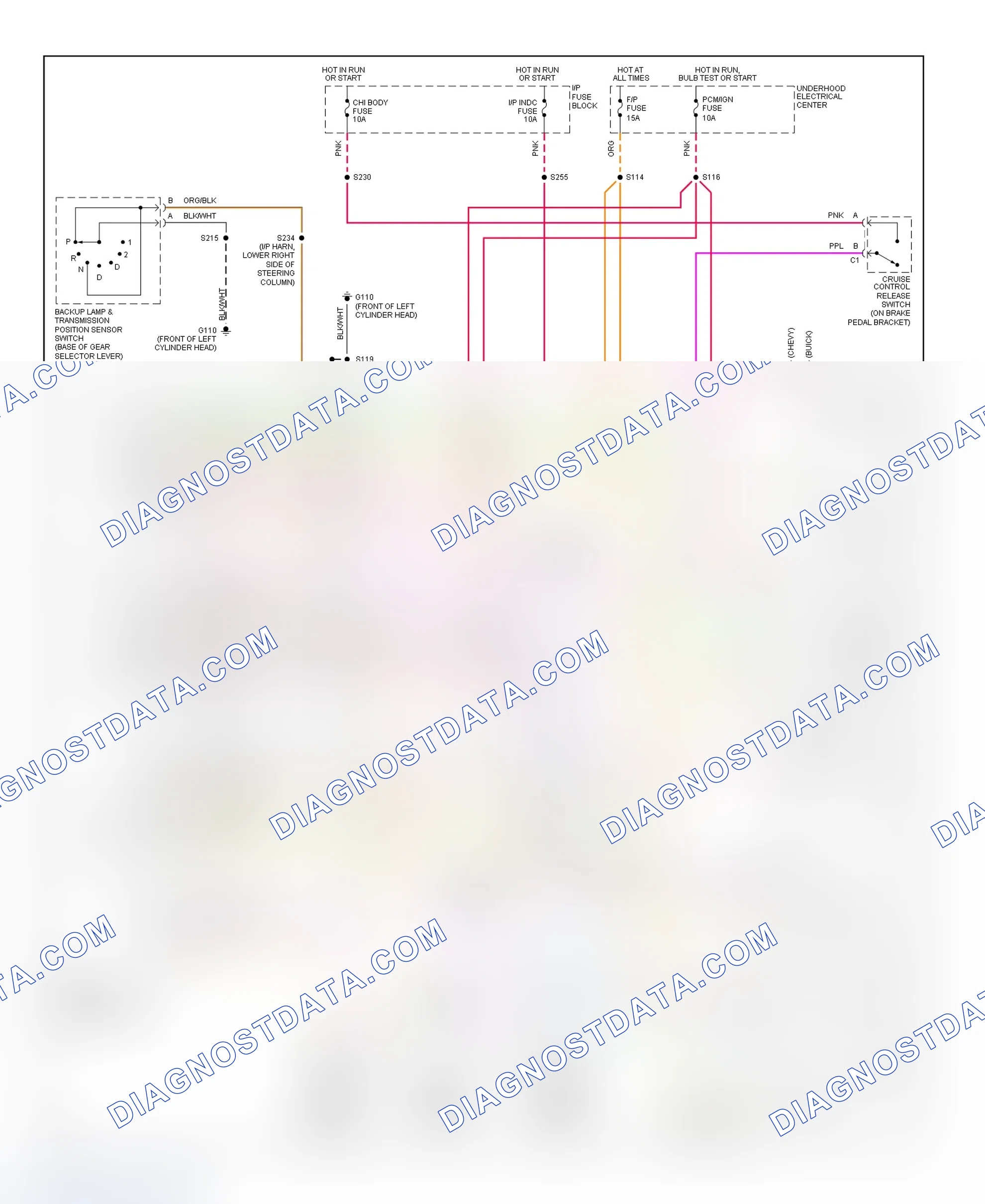 Scheme 188: 1995 "B" Body - 4.3L & 5.7L (Caprice, Impala SS & Roadmas Wiring Diagramter)
