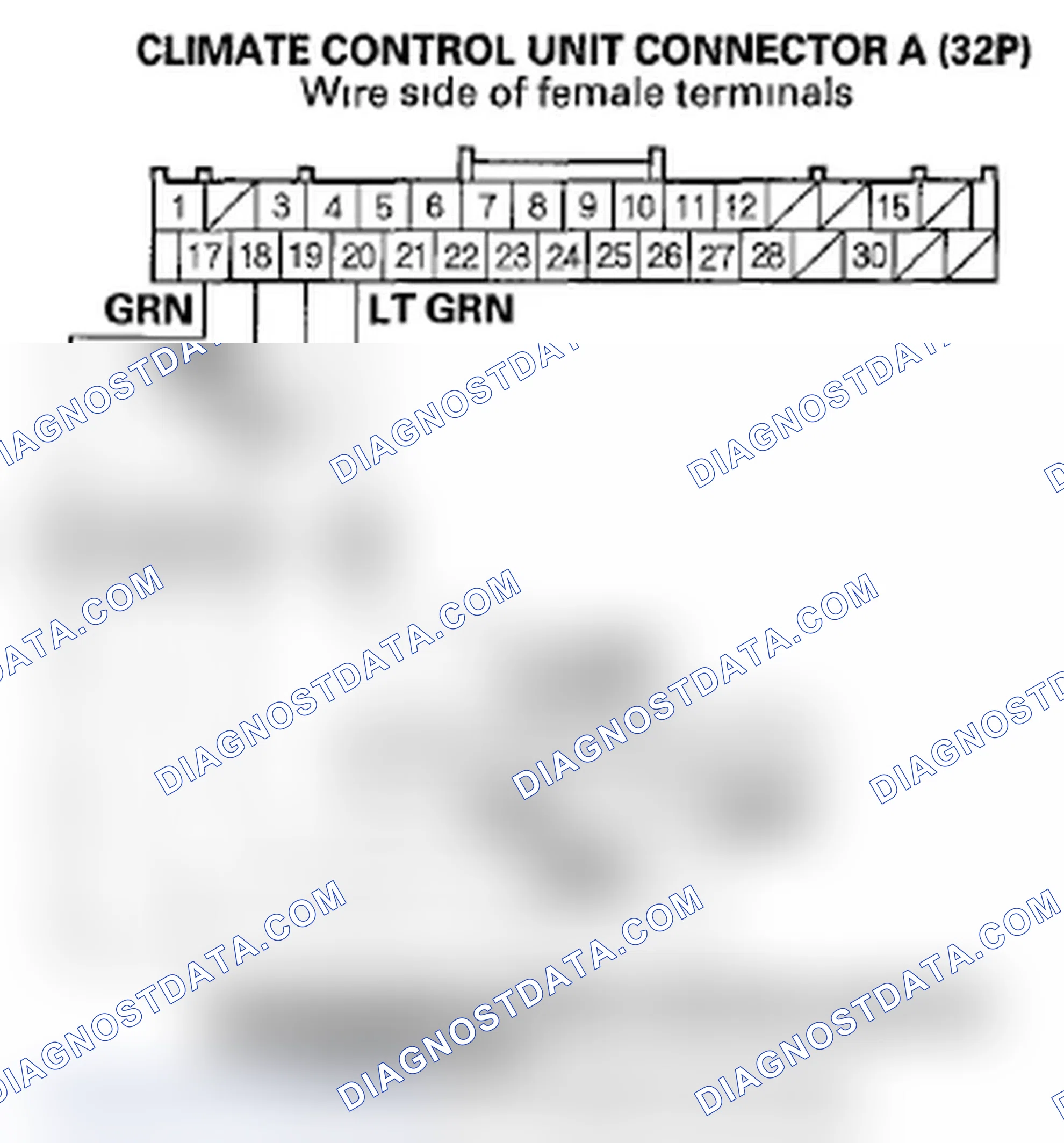 Scheme 88: DTC B1242 or DTC indicator E and MODE: An Open or Short in the Passenger's Mode Control Motor Circui