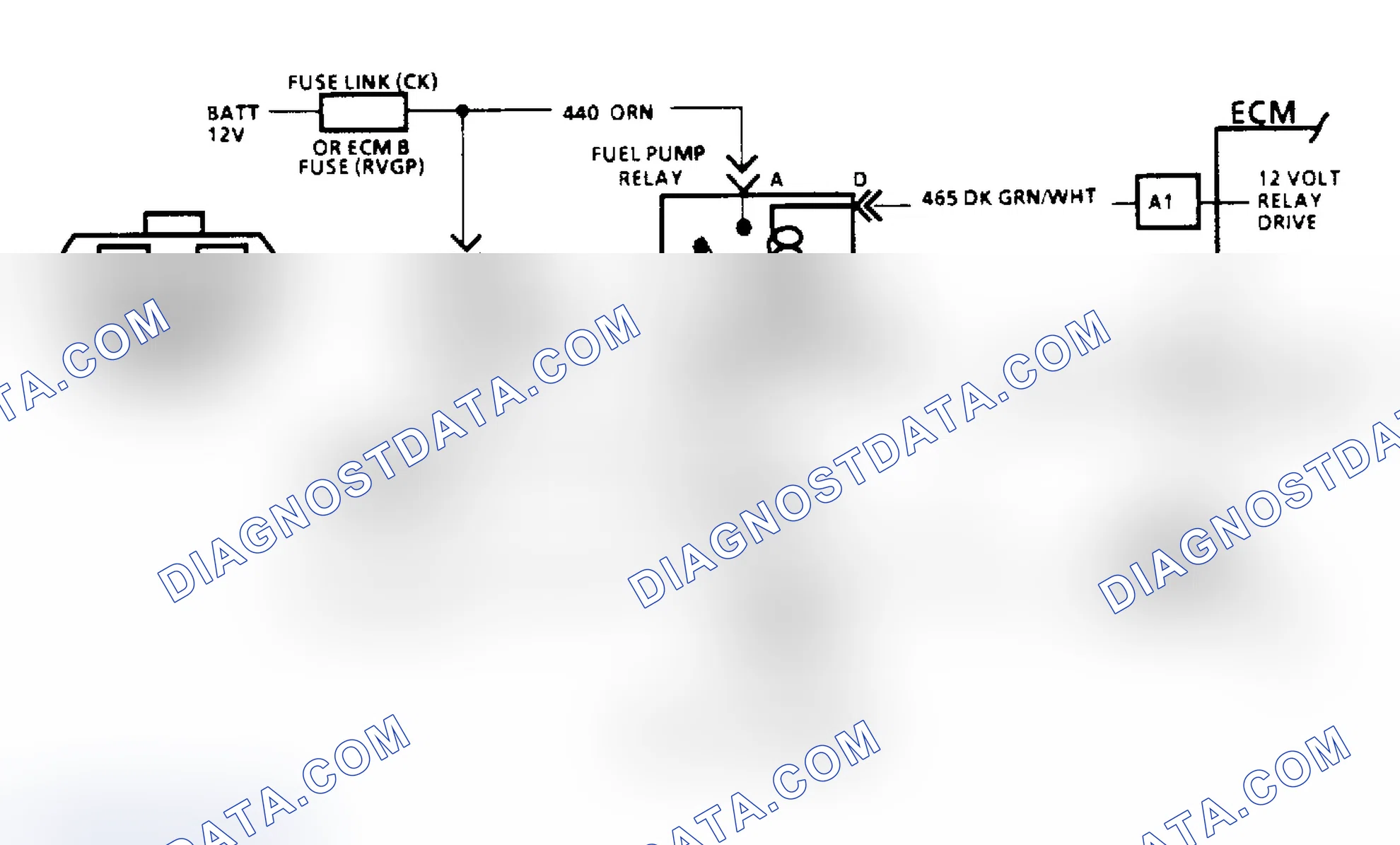 Scheme 83: Code 54, Fuel Pump Schematic (All Others)