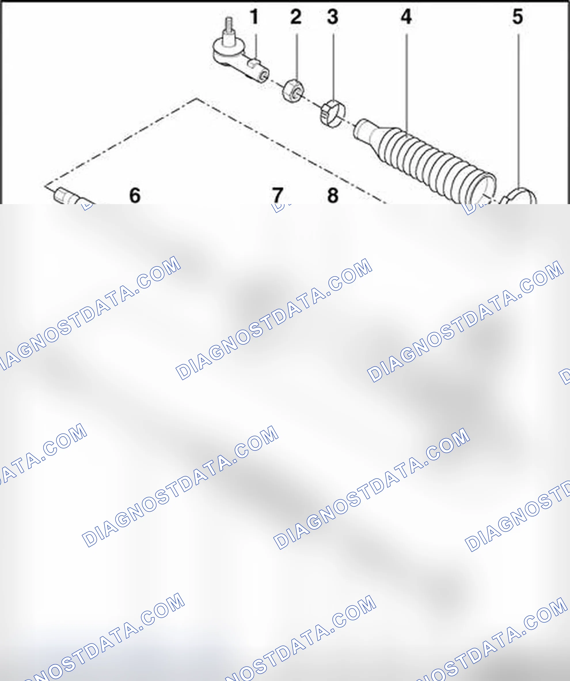 Scheme 1145: Power steering gear (ZF), servicing