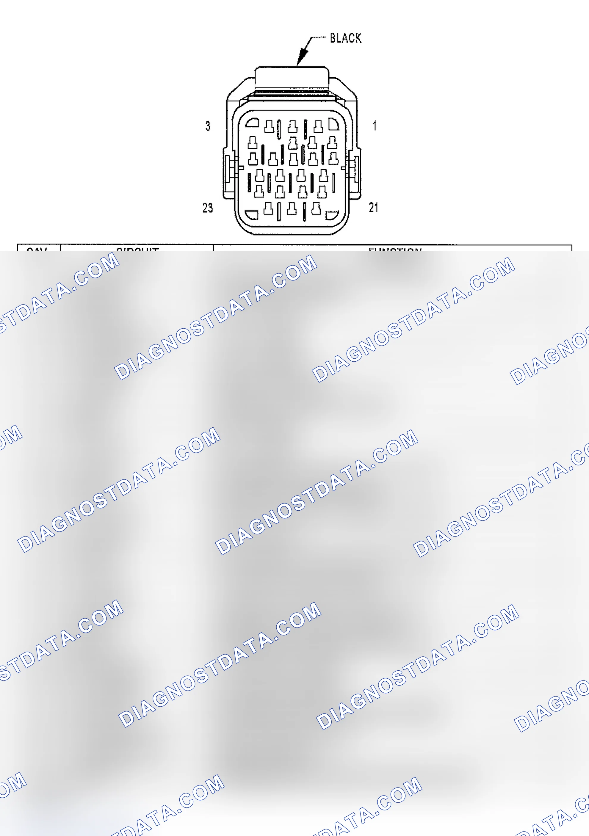 Scheme 379: TRANSMISSION SOLENOID/TRS ASSEMBLY CONNECTOR END VIEW
