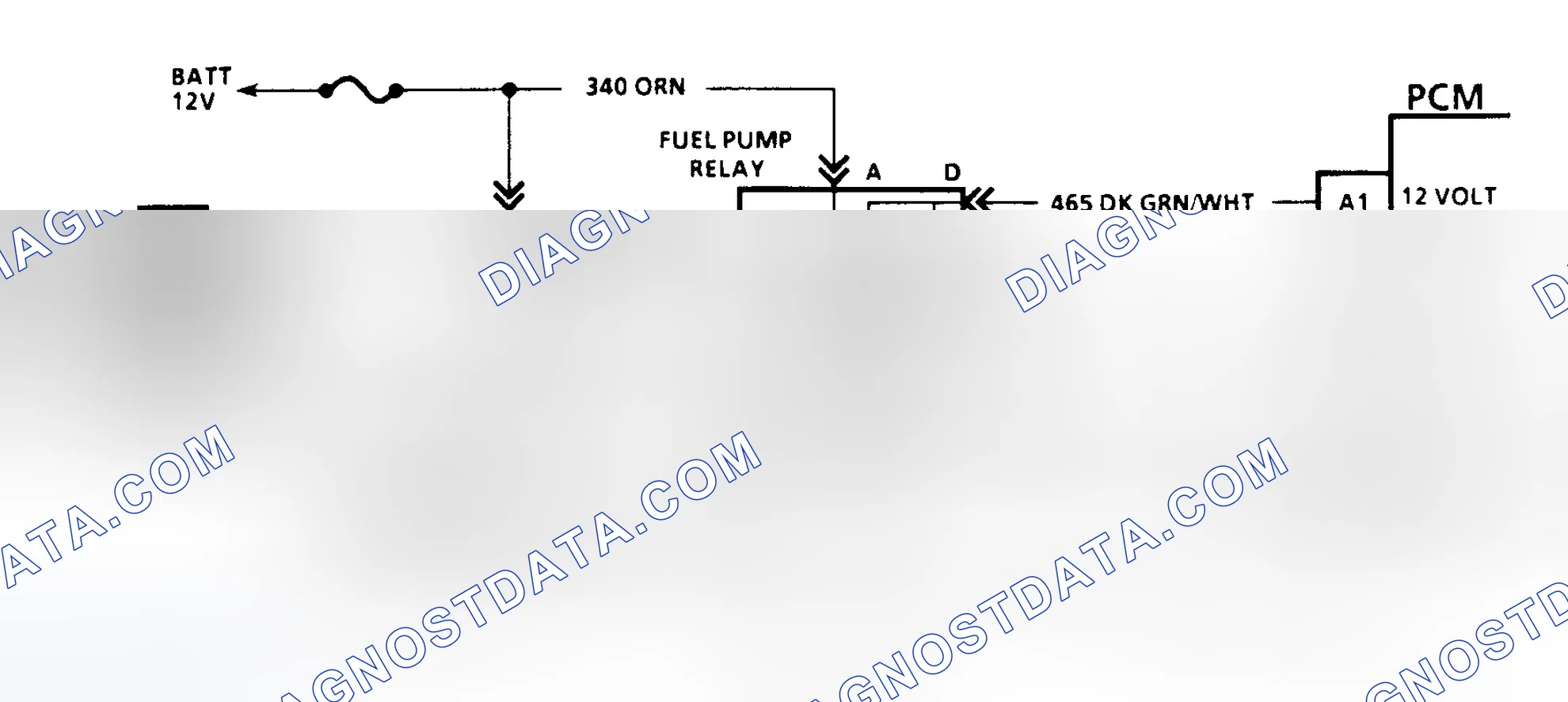 Scheme 141: Code 54 Schematic (G Series W/4L80-E Trans.) Fuel Pump Circuit