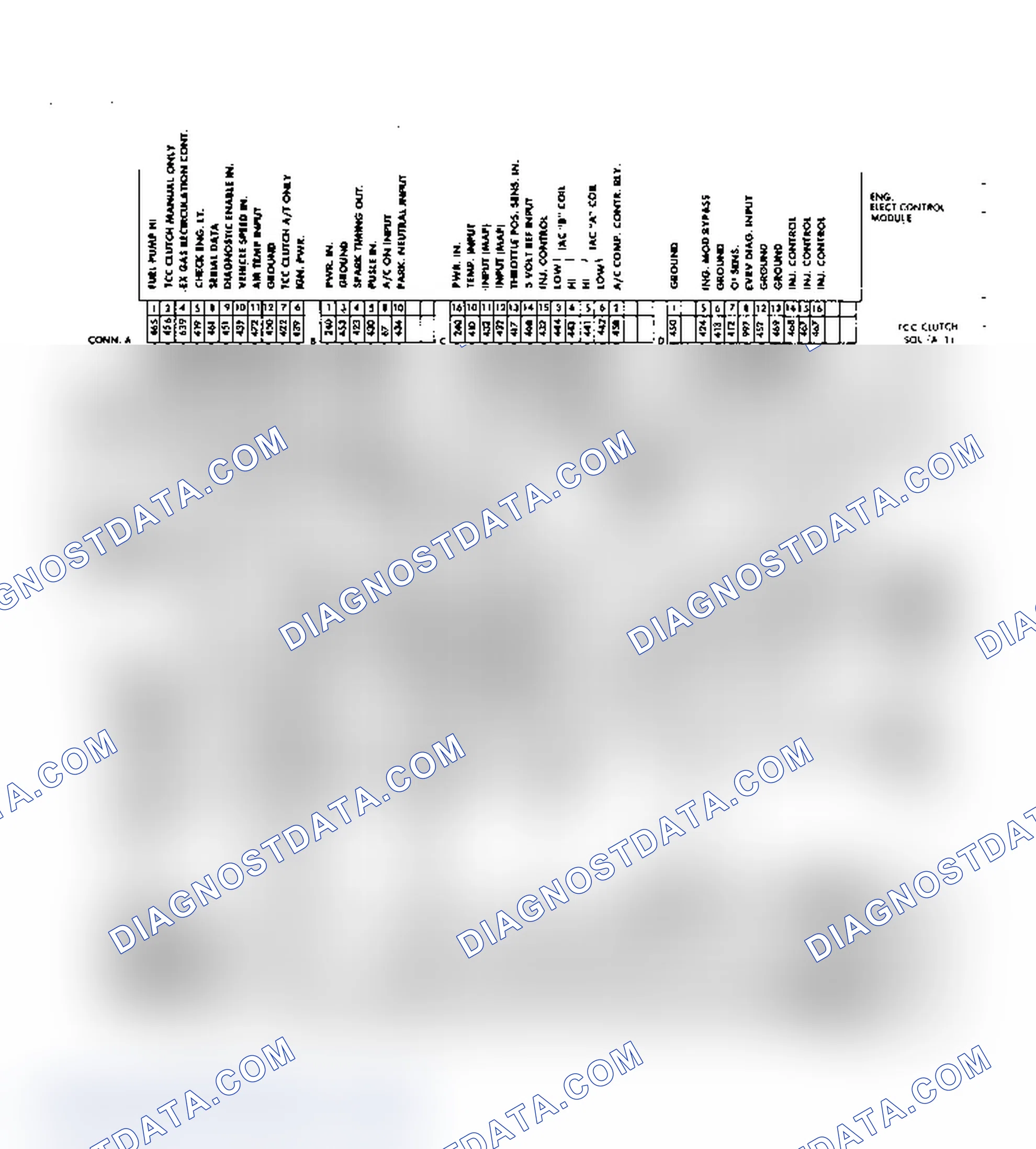 Scheme 40: Wiring Diagram for 2.8L V6 Fuel Injection System (Fiero Models)