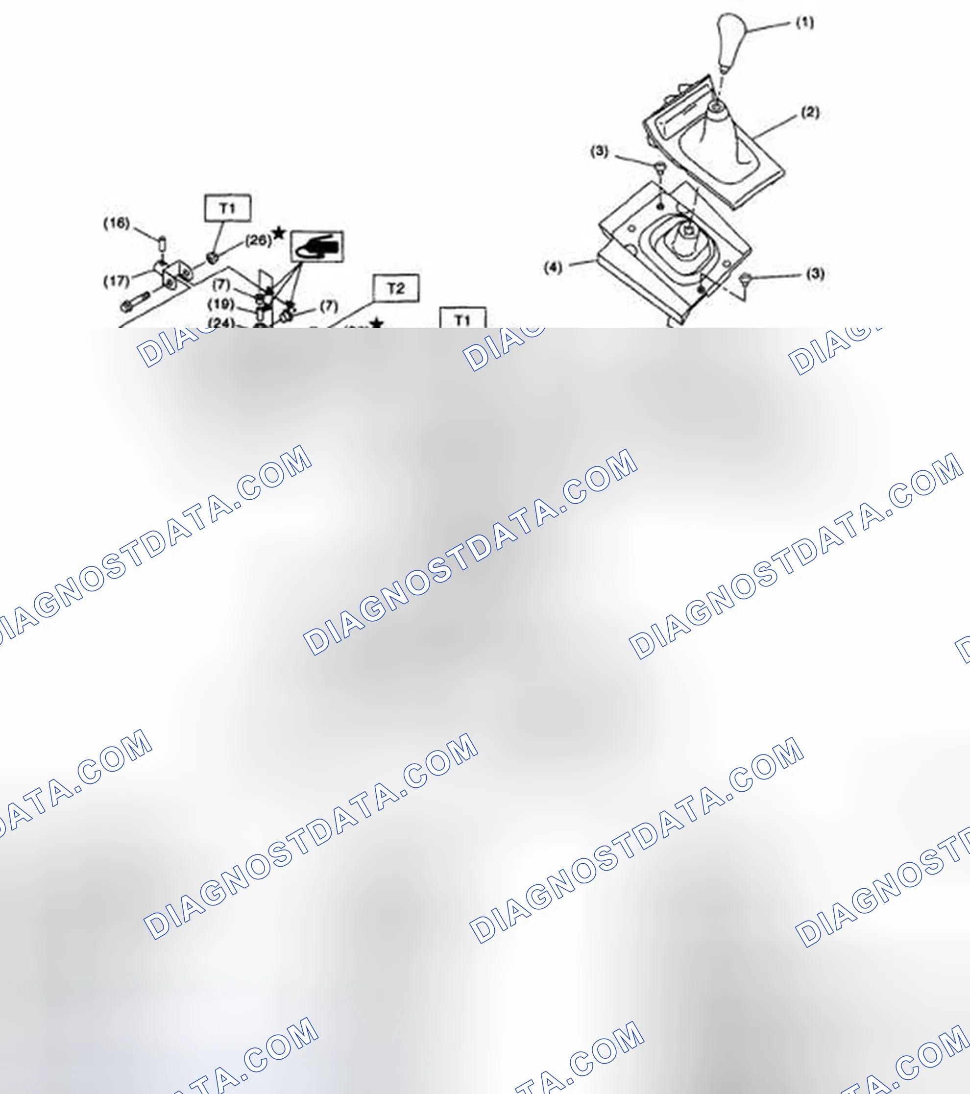 Scheme 743: 5MT GEAR SHIFT LEVER