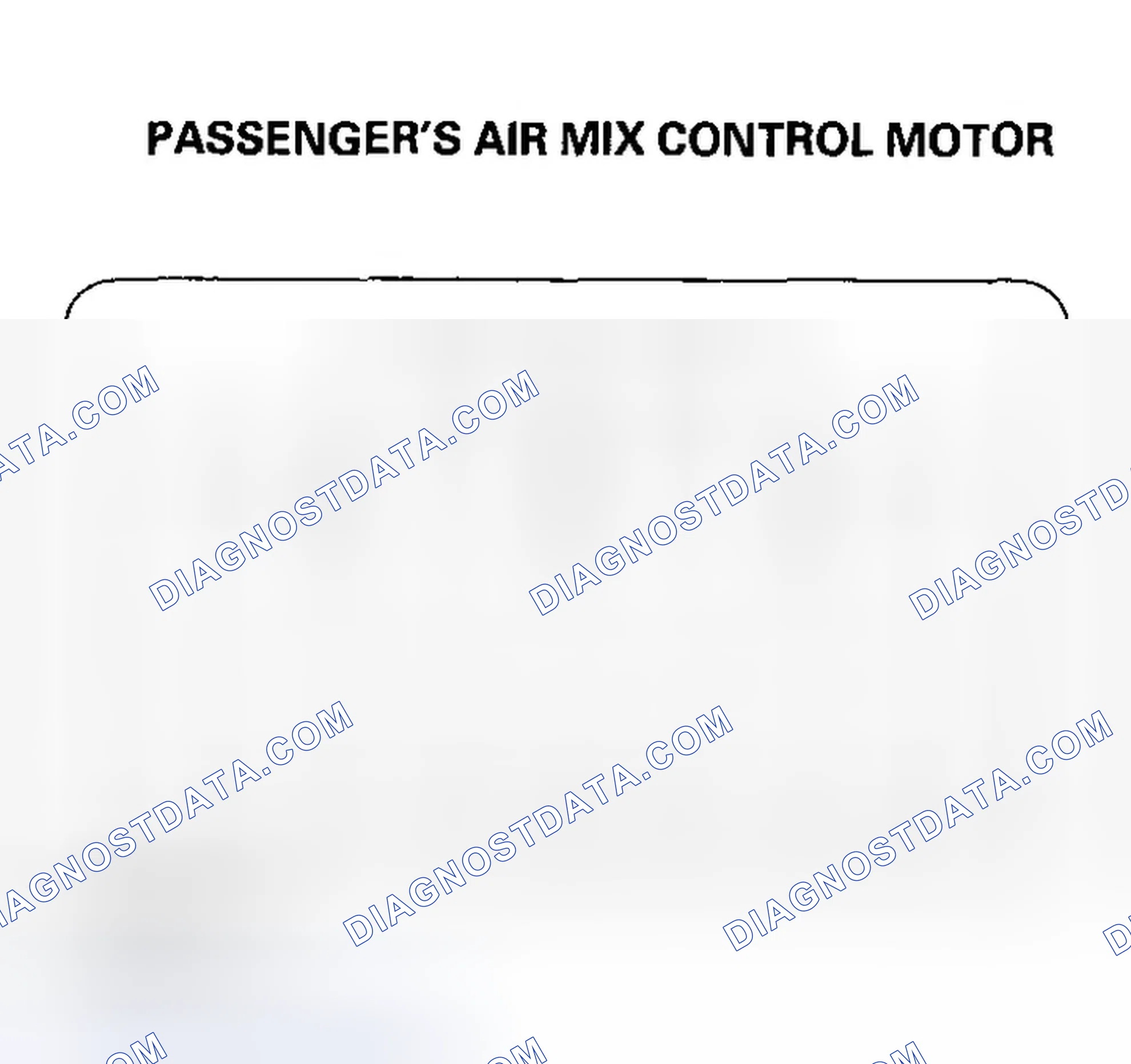 Scheme 41: Passenger's Air Mix Control Motor Test