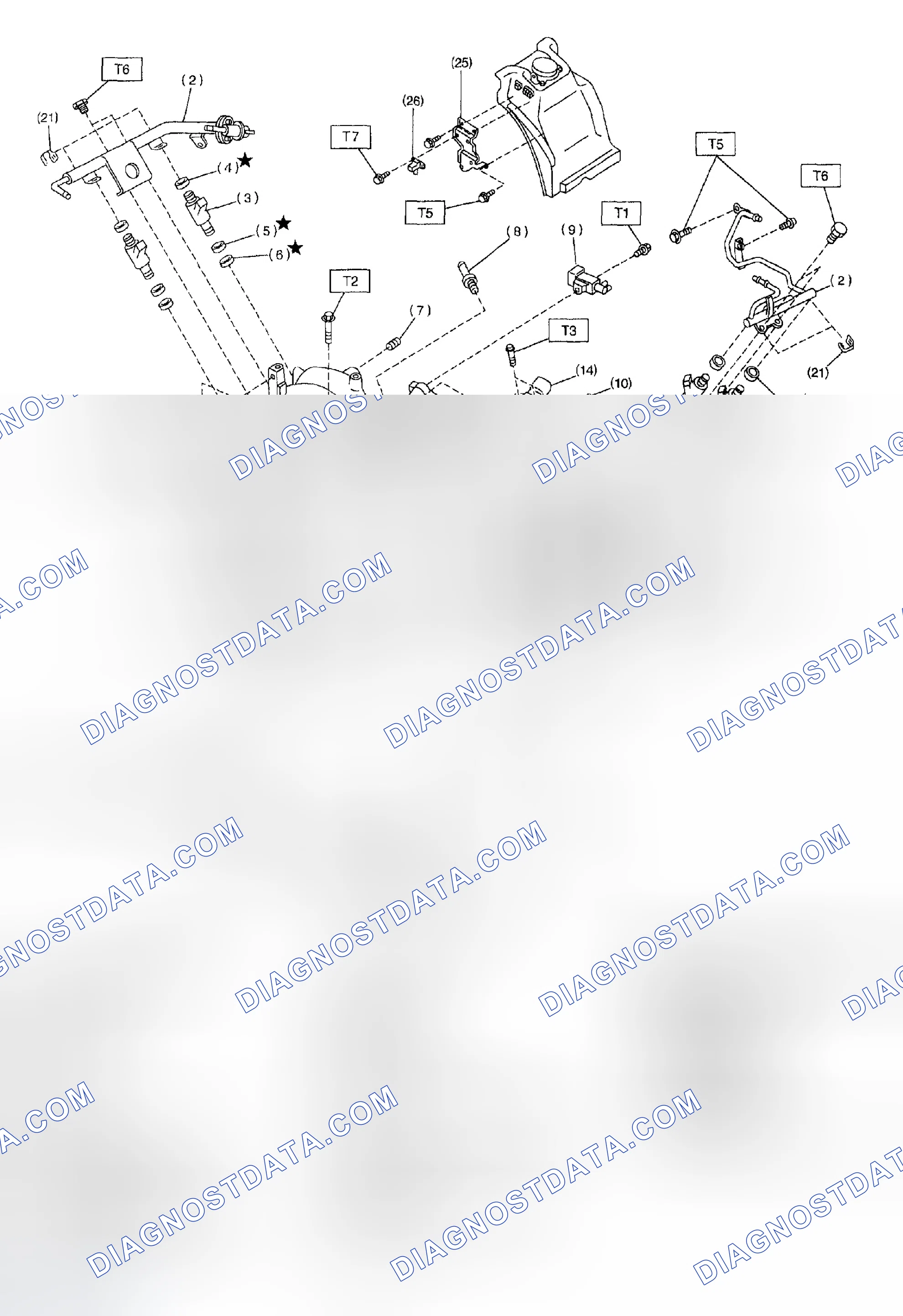 Fig. 3: Identifying Intake Manifold Components (2500cc Models)