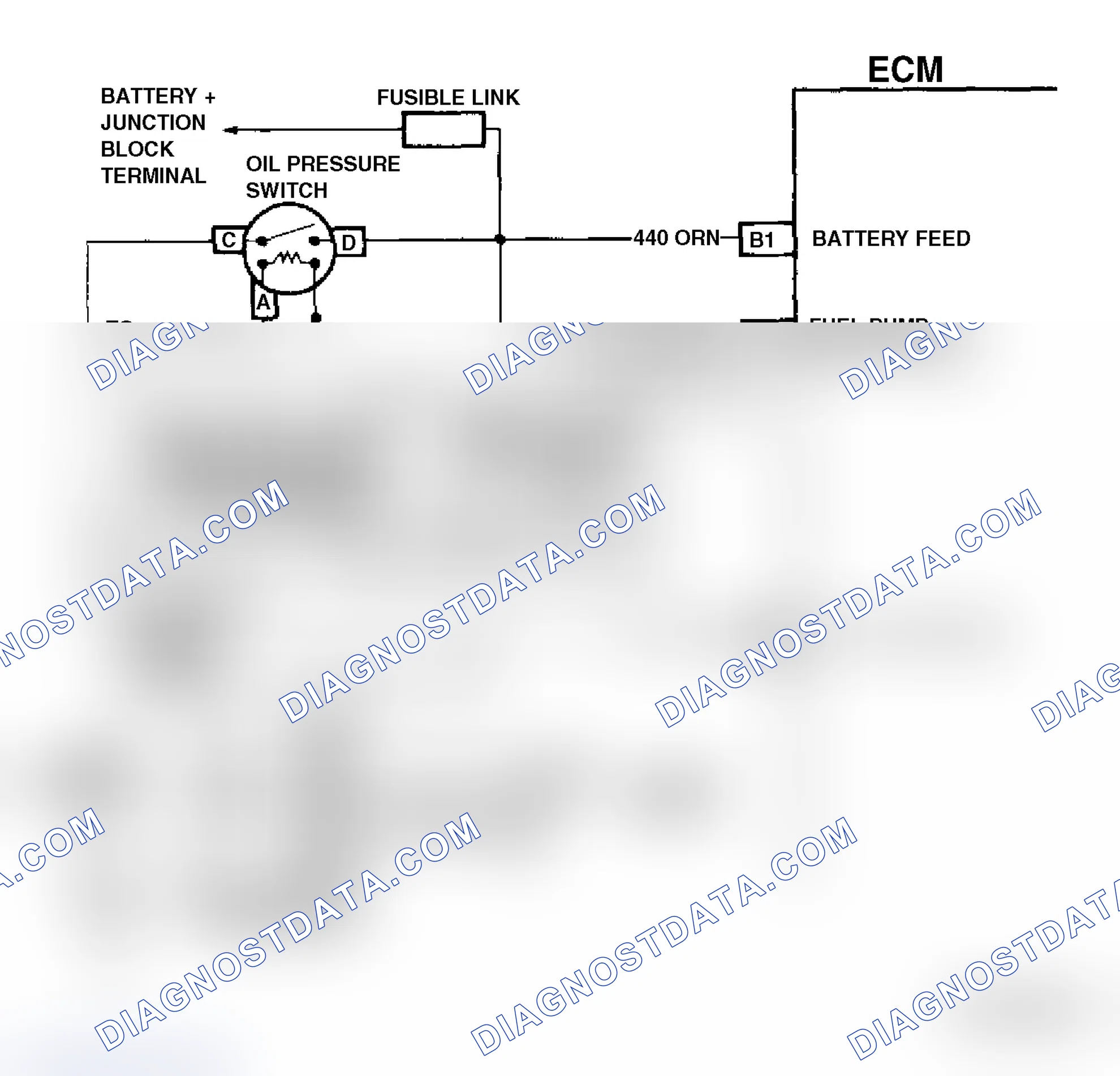 Scheme 177: Code 54 Schematic ("C" & "K" Series 5.0L M/T) Fuel Pump Circuit